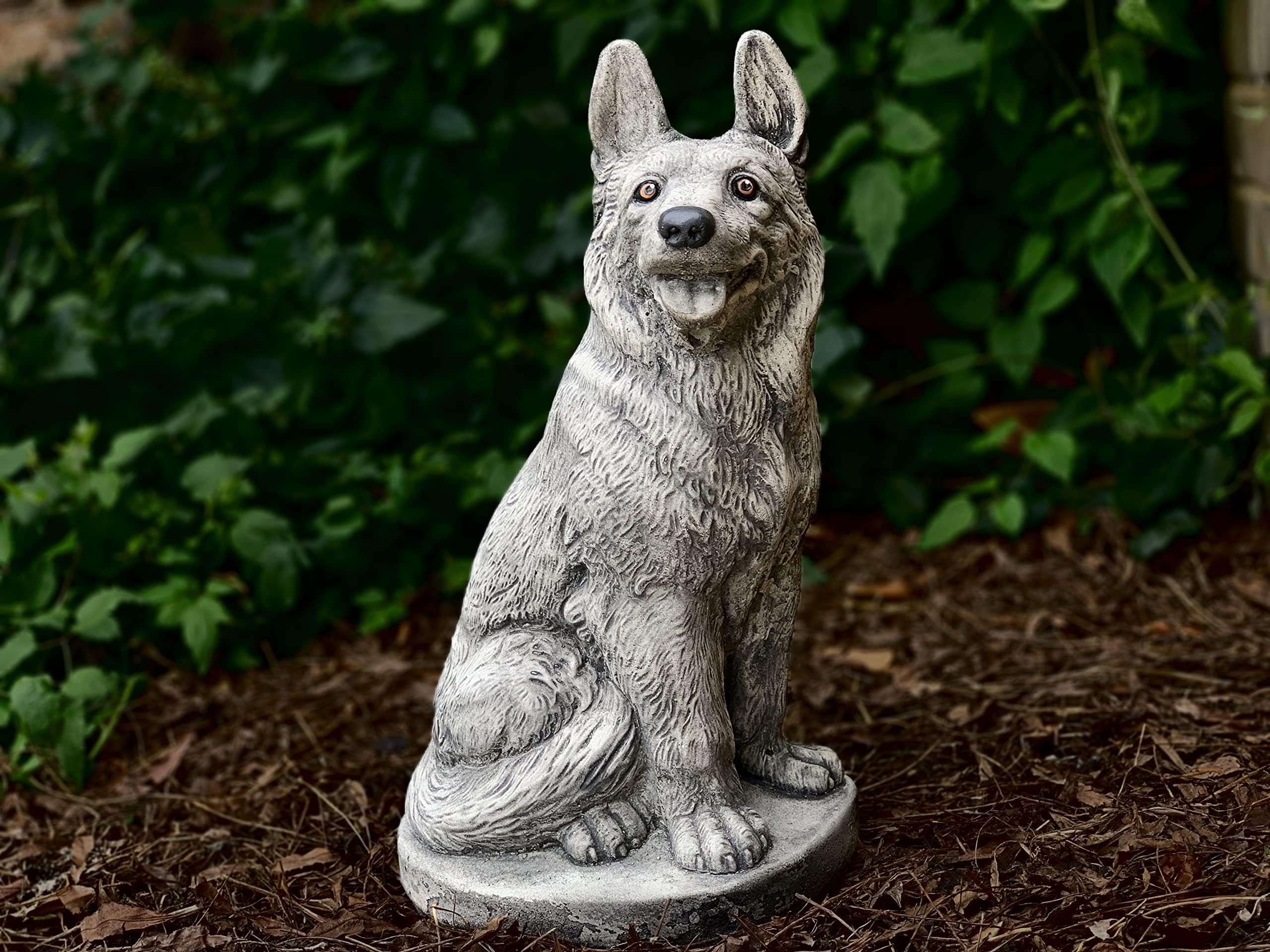 OLOMA Concrete dog german shepherd Concrete shepherd figure for garden