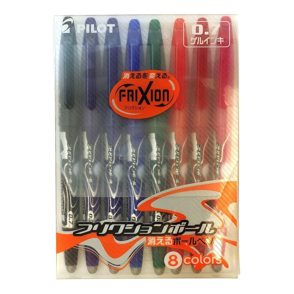PILOT FRIXION ボールペン 8本セット Amazon | フリクションボール0.5mm 8色セット(ブラック・レッド