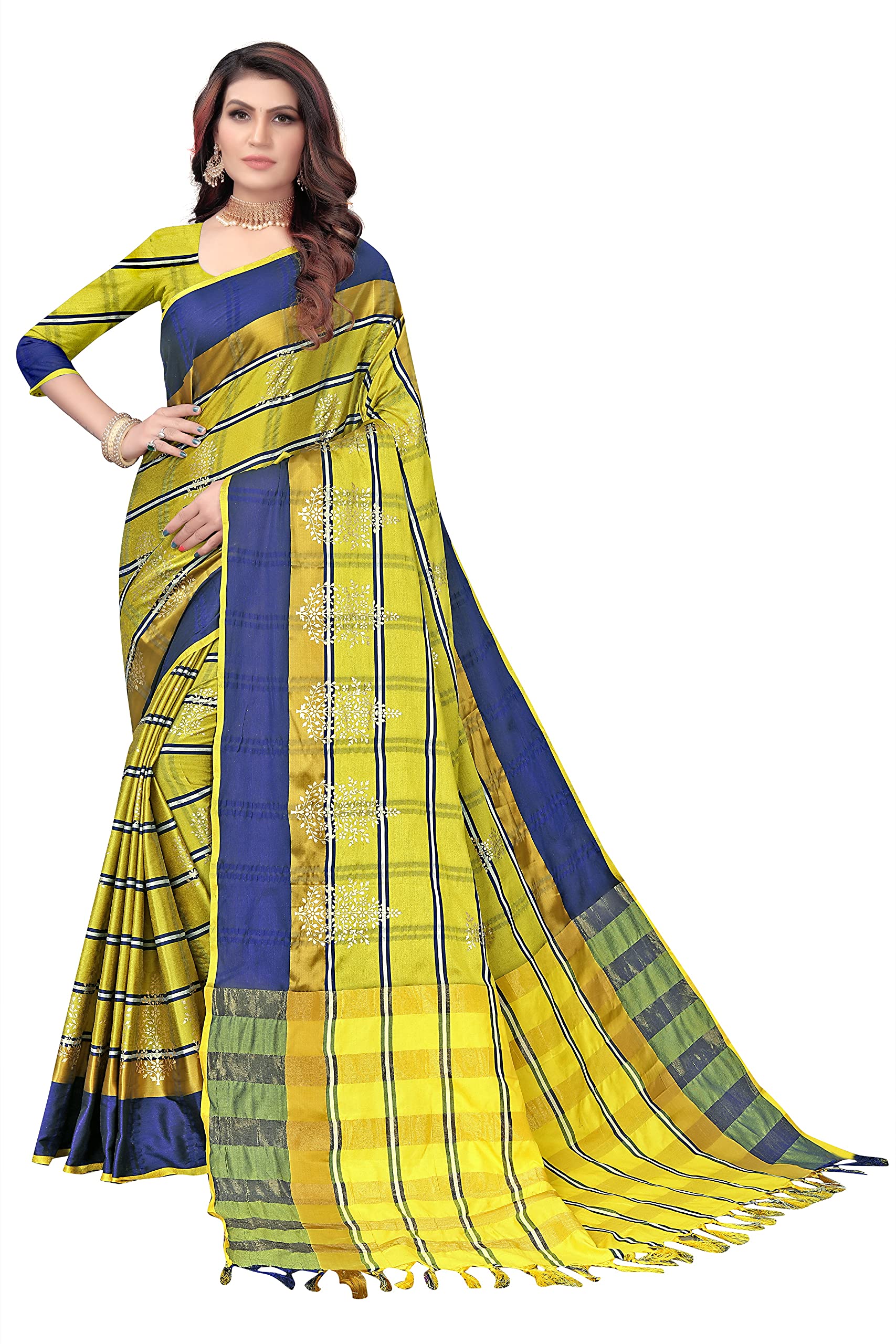 DHRUVI TRENDZWomens 2021 Saree (pack of 1)