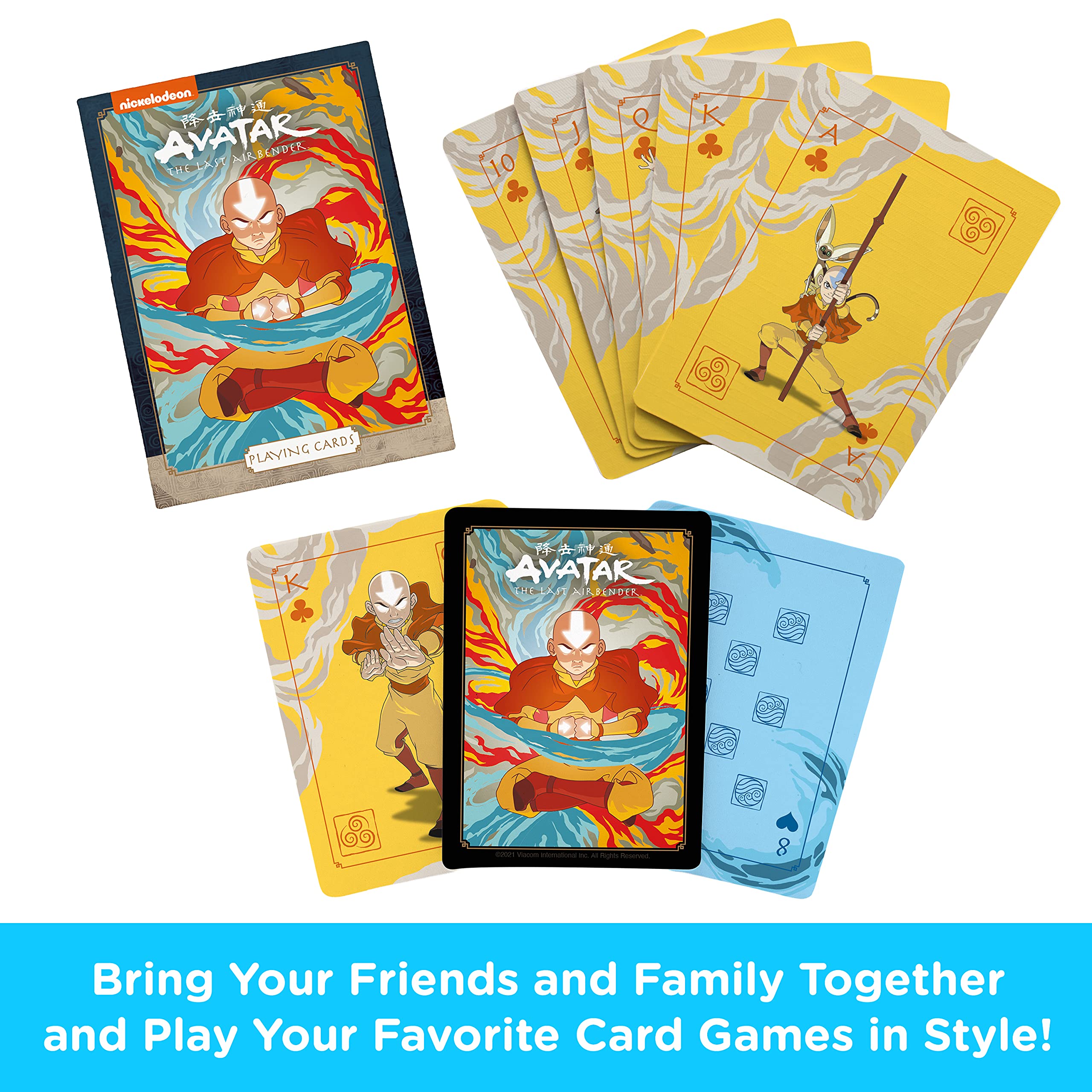 AQUARIUS Avatar Playing Cards Avatar The Last Airbender Shaped Deck of Cards for Your