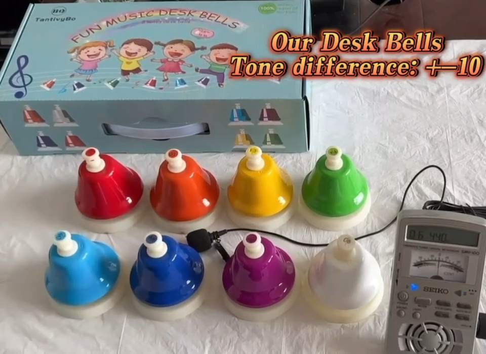 Amazon.com: Desk Bells, Rainbow Diatonic Hand Bells for Kids with