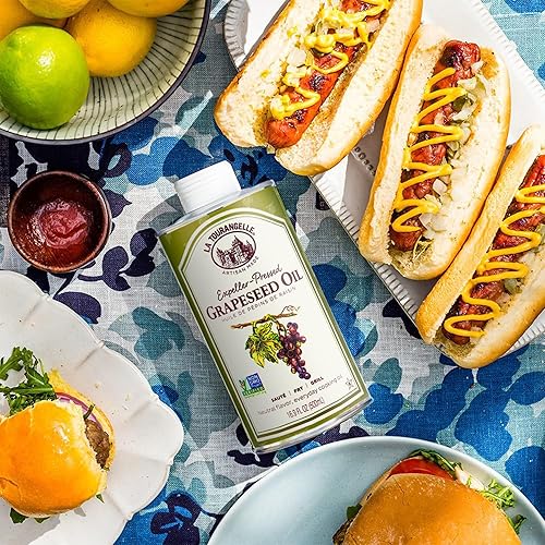 Miniatura 9 de La Tourangelle Aceite de semilla de uva prensada expulsor aceite de cocina neutro de alto calor condimento de hierro fundido también ideal para