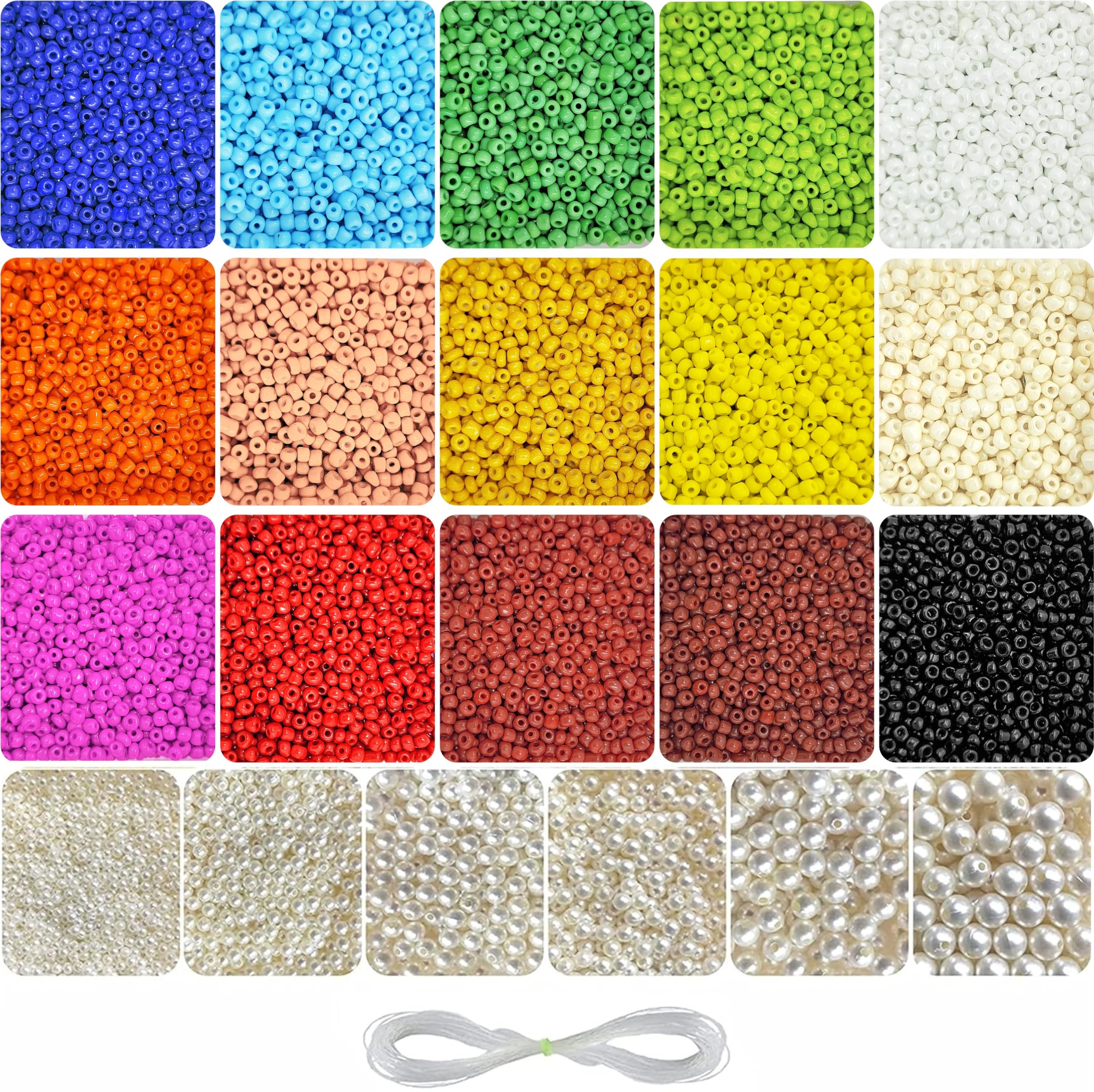 INDIKONB 21 in 1 Beads for Jewellery Making Materials and Pearl Moti Beads for Earring, Necklace, Bracelet Jewelry Making Set for Girls and Women (B098RCXYZ4) Amazon Price History, Amazon Price Tracker