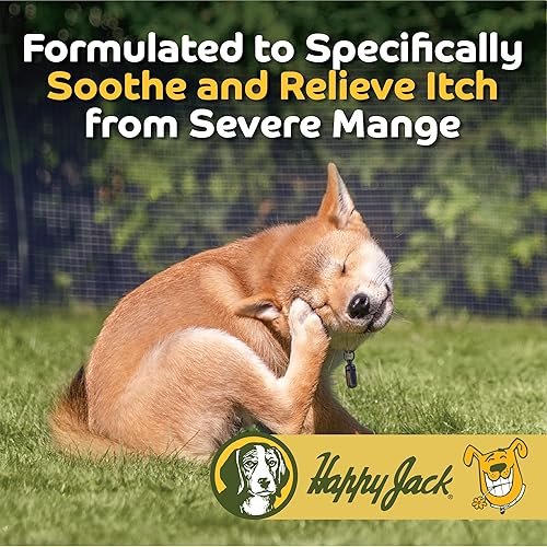 Miniatura 2 de HAPPY JACK Tratamiento Sardex Mange para perros  Alivio de picazón inodoro e inoxidable para irritaciones de la piel, incluyendo sarna severa,