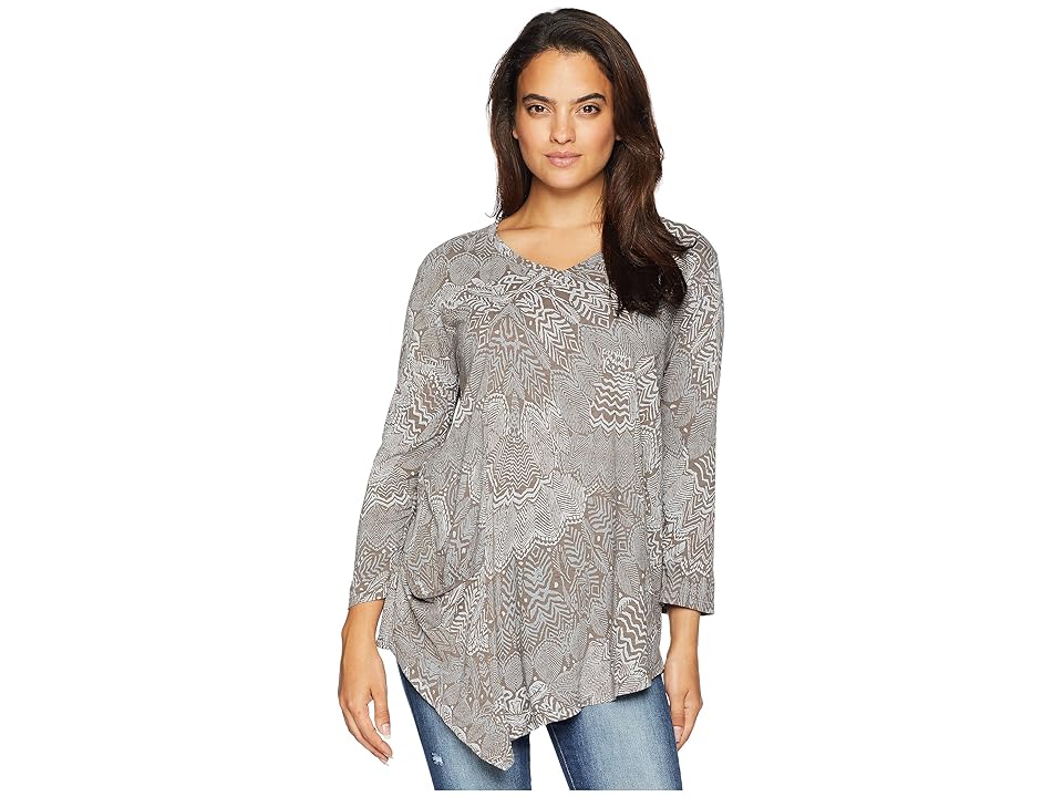 

Fresh Produce White Tides Ella Tunic (Portobella) Women's Blouse