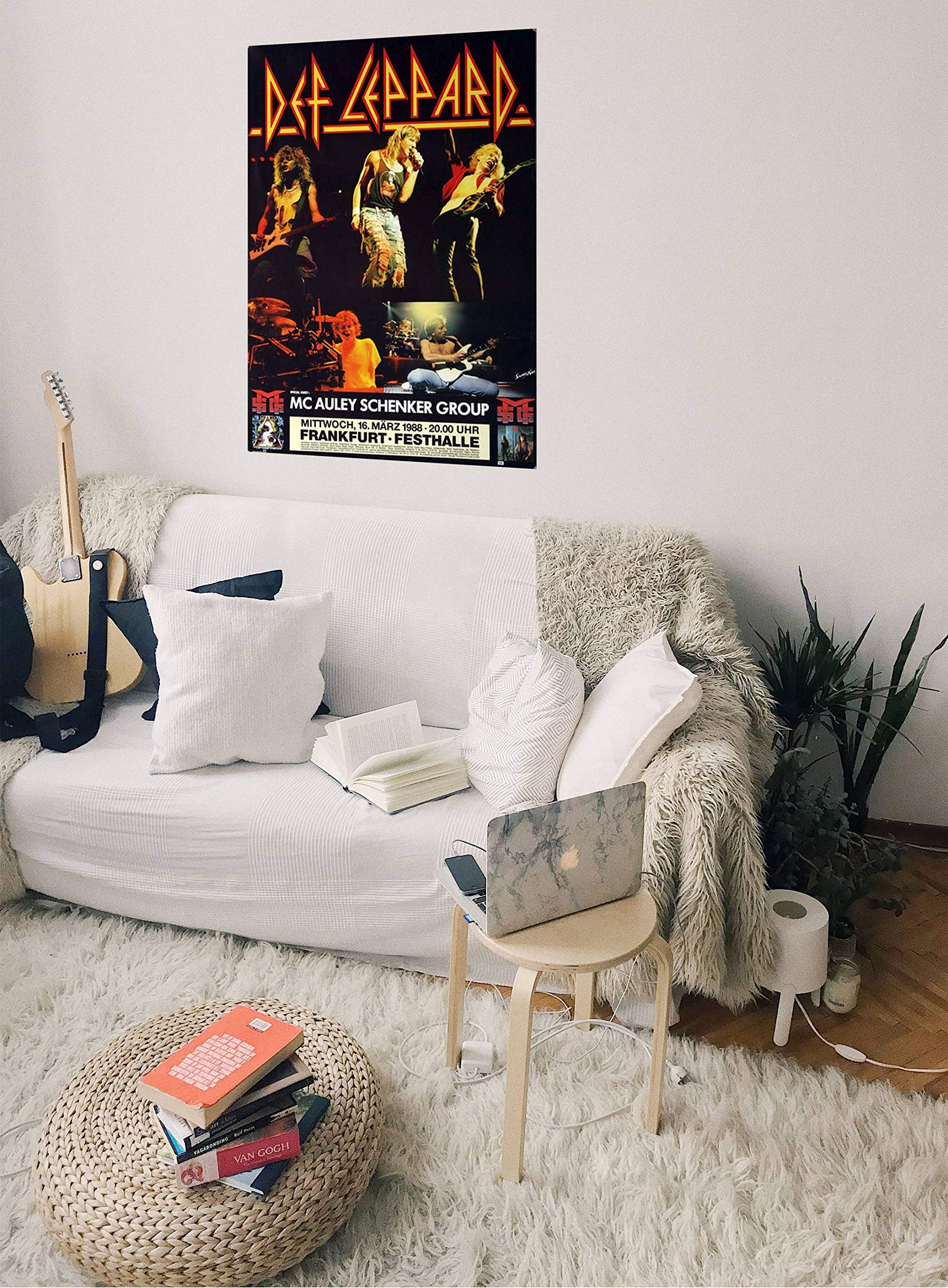 Def Leppard - Hysteria, Frankfurt 1988 » Konzertplakat/Premium Poster | Live Konzert Veranstaltung | DIN A1 «