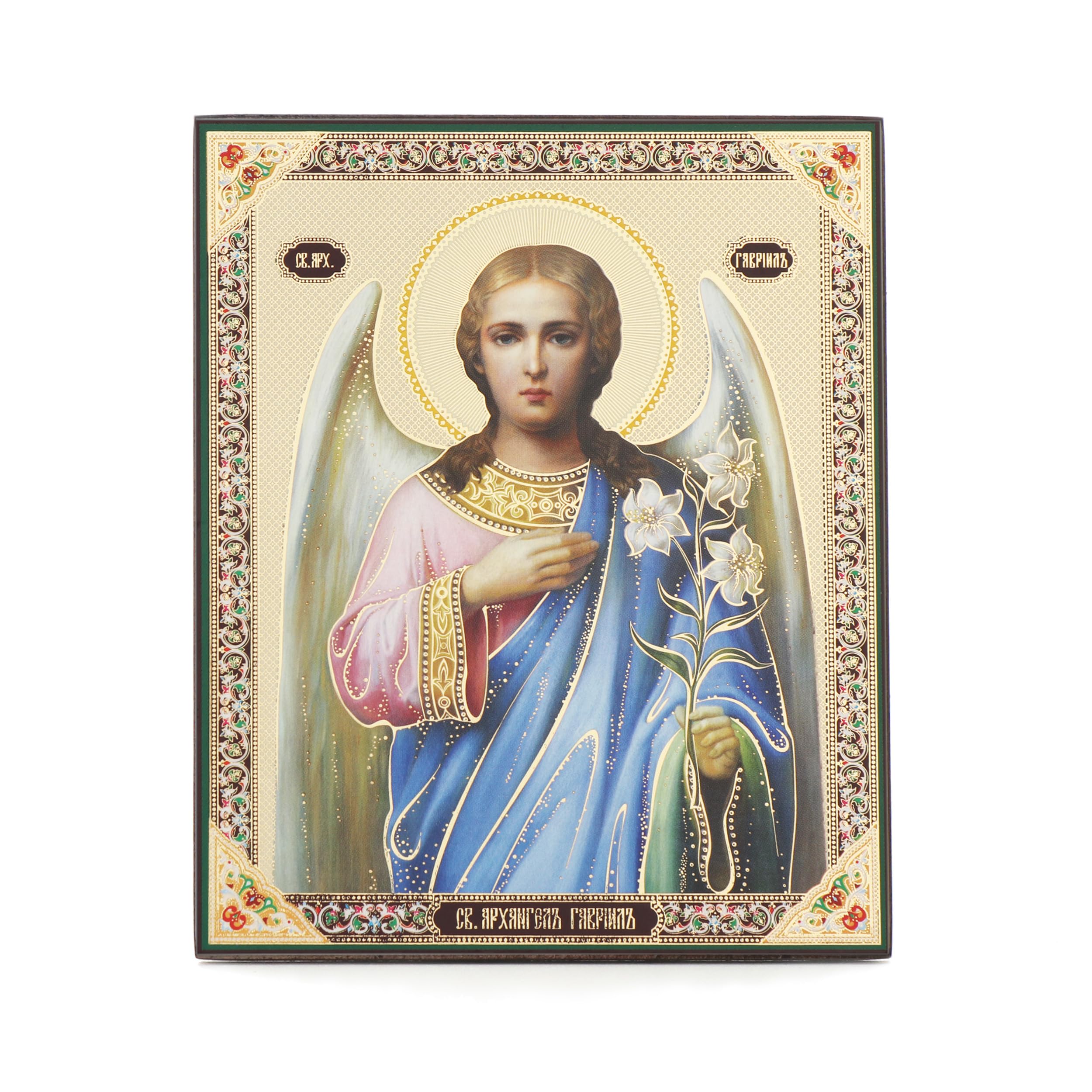 NKlaus Archangel Gabriel Wooden Icon 10x12cm Christian Orthodox, Religious 13920