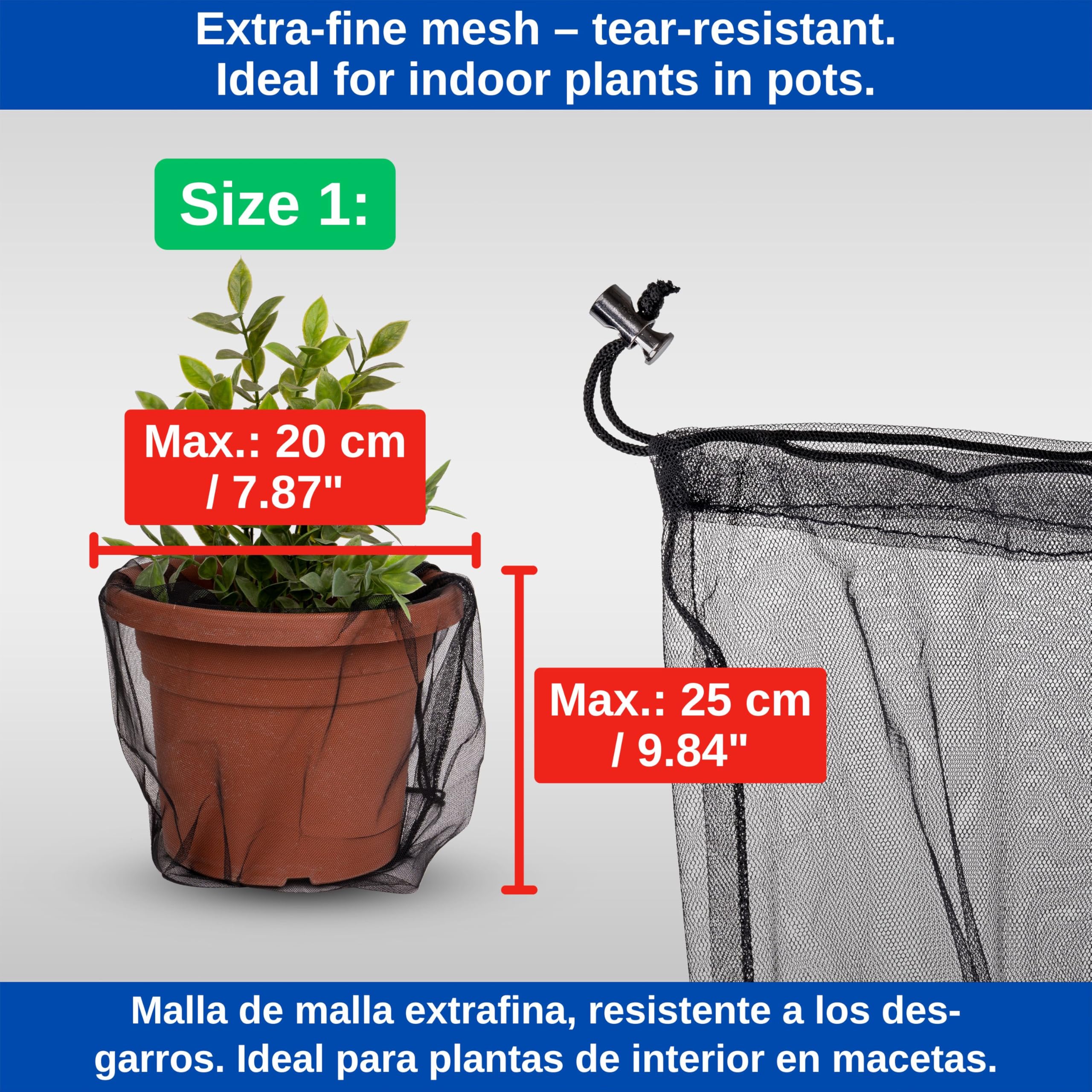 Lot de 2 grilles de protection pour pot de fleurs, 30 cm, grille de protection pour pot de fleurs, avec 16 piquets pour enfants, animaux domestiques, chats