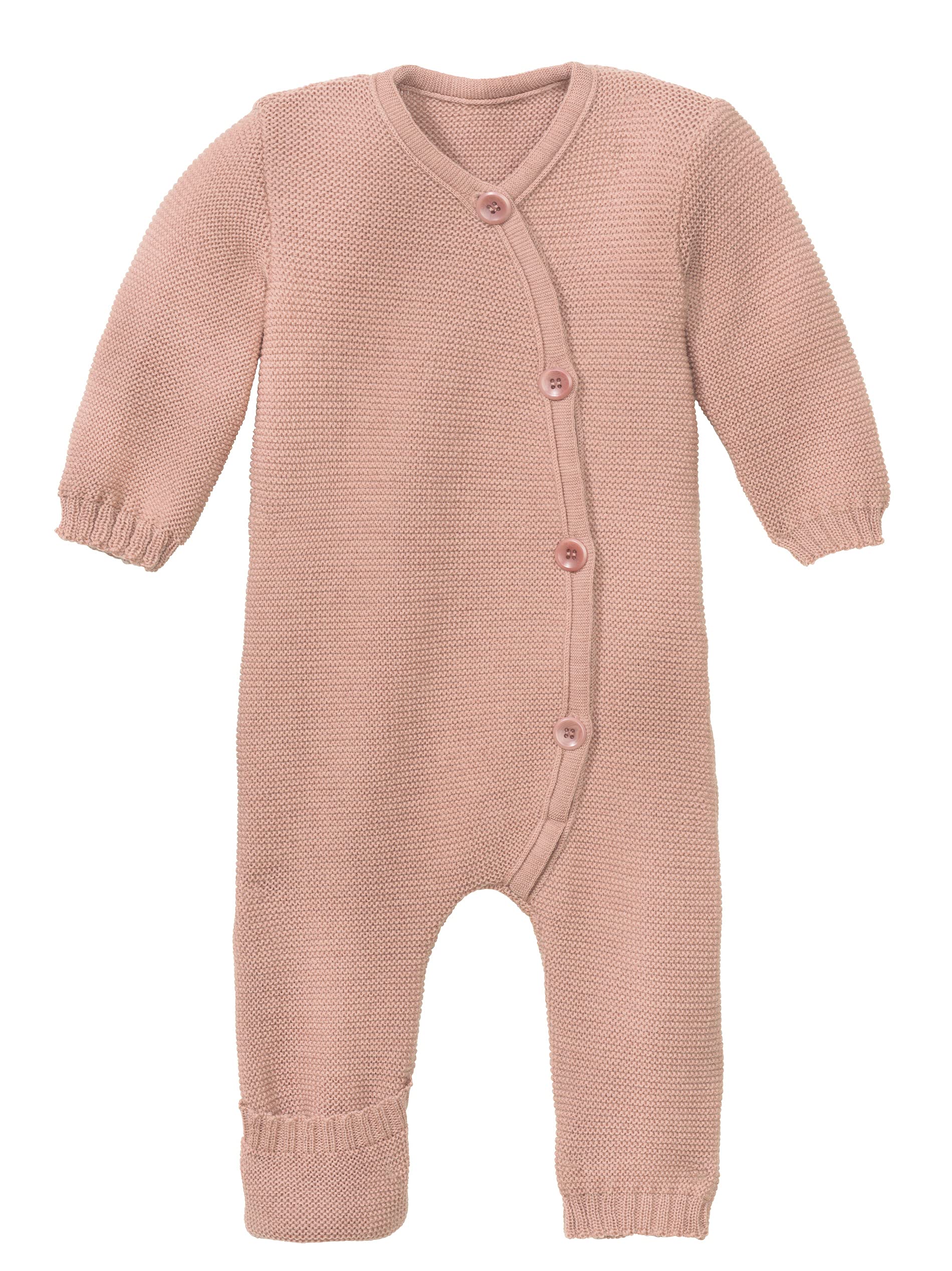 Disana Rose 100% Merino Wool Knitted Baby Romper Overall Newborn Beige (0-3 Months (50/56), )