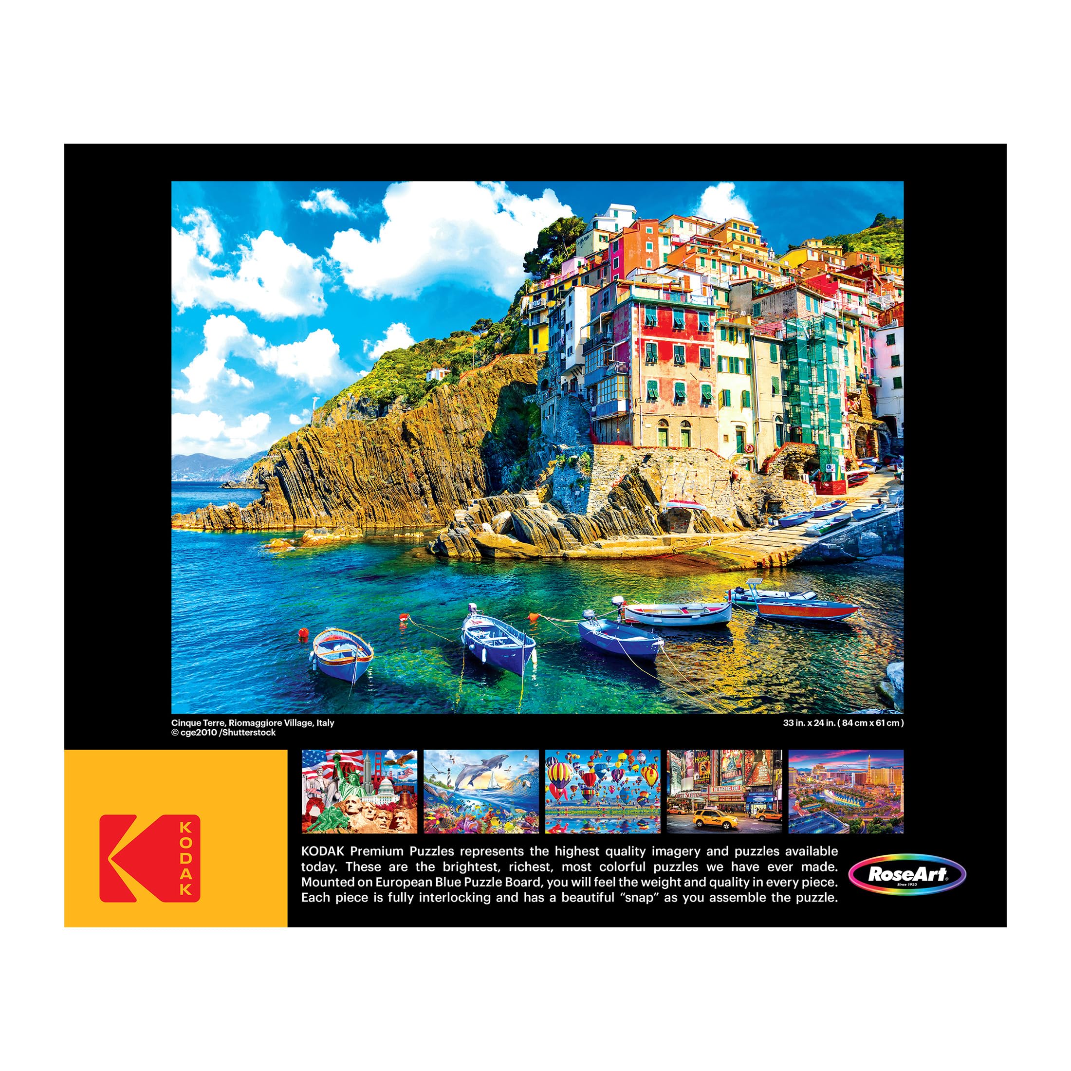 Amazon.com: RoseArt - Kodak Premium - Oia Village Santorini Greece