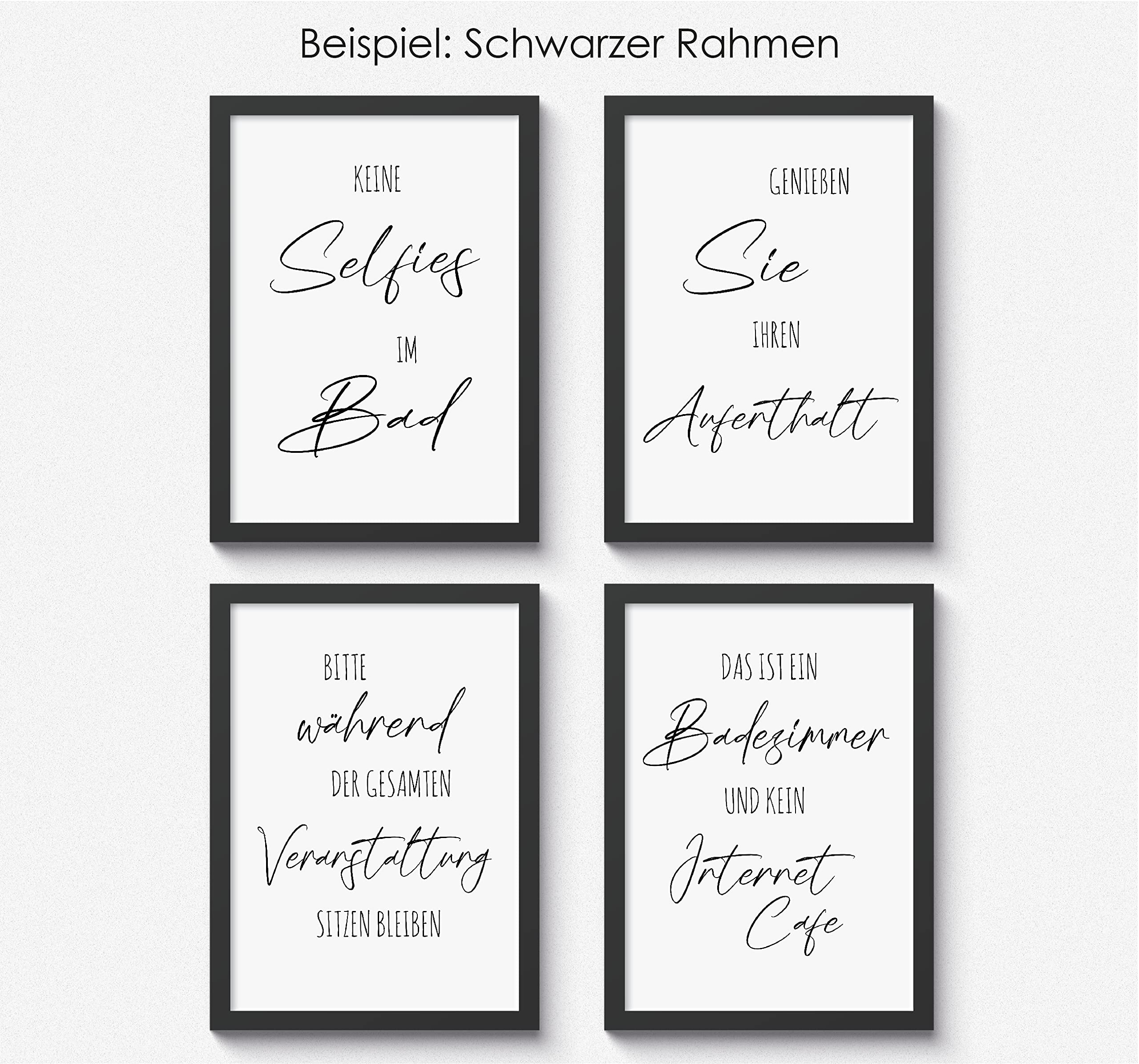 artpin® Poster divertente per il bagno degli ospiti, stampa artistica decorativa per bagno, DIN A4, immagini, scherzi e citazioni per il bagno B13