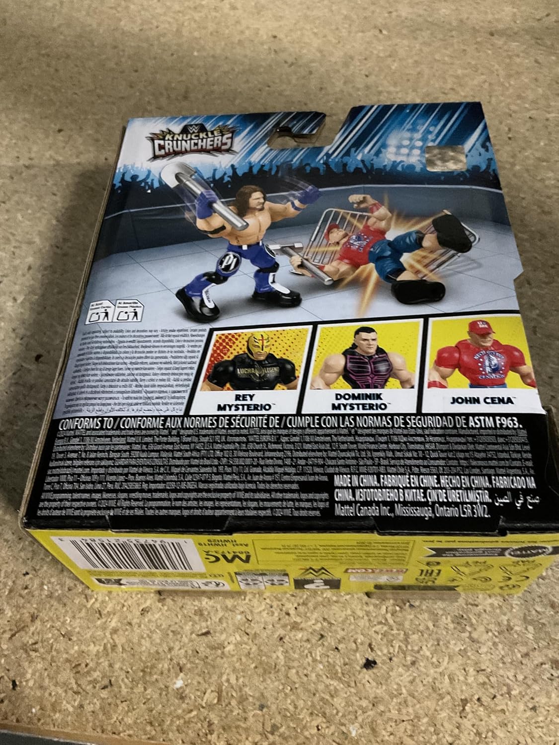 WWE Knuckle Crunchers Figure 10 cm - AJ Styles Figures + Accessory