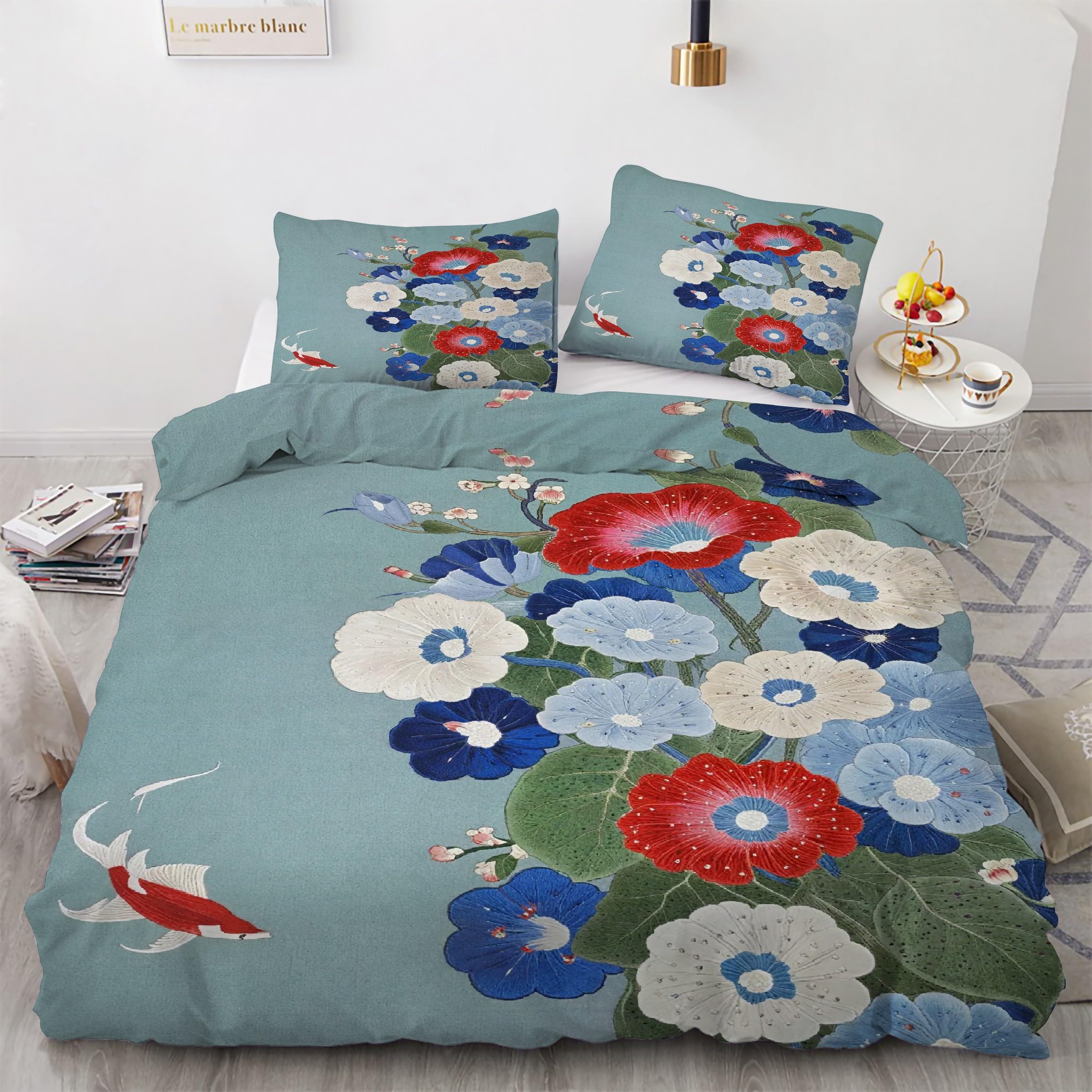 Housse de couette carpe pour créer une ambiance zen et relaxante dans votre chambre