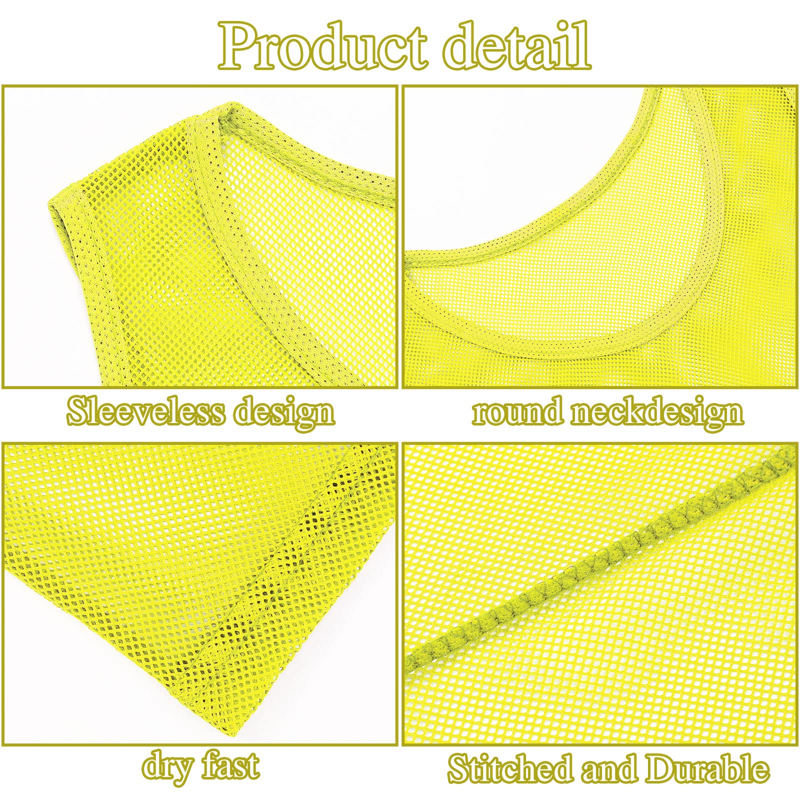Sintege 24 Gilet di Calcio in Rete Gilet da Allenamento Maglie da Scrimmage di Nylon Pettorine Allenamento a Squadre Pallacanestro Pettorina Calcio per Bambini