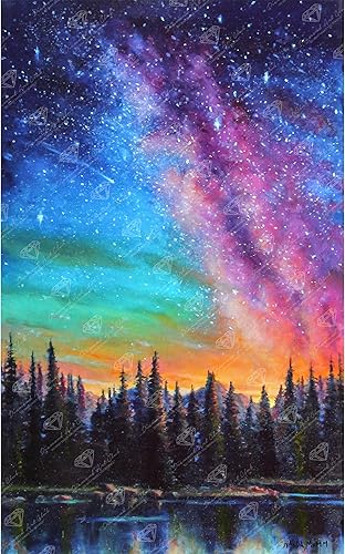 Miniatura 8 de DIAMOND ART CLUB - Juego de pintura con diamantes, lienzo de Calabaza con girasoles, lienzo redondo 5D para principiantes, divertidas manualidades