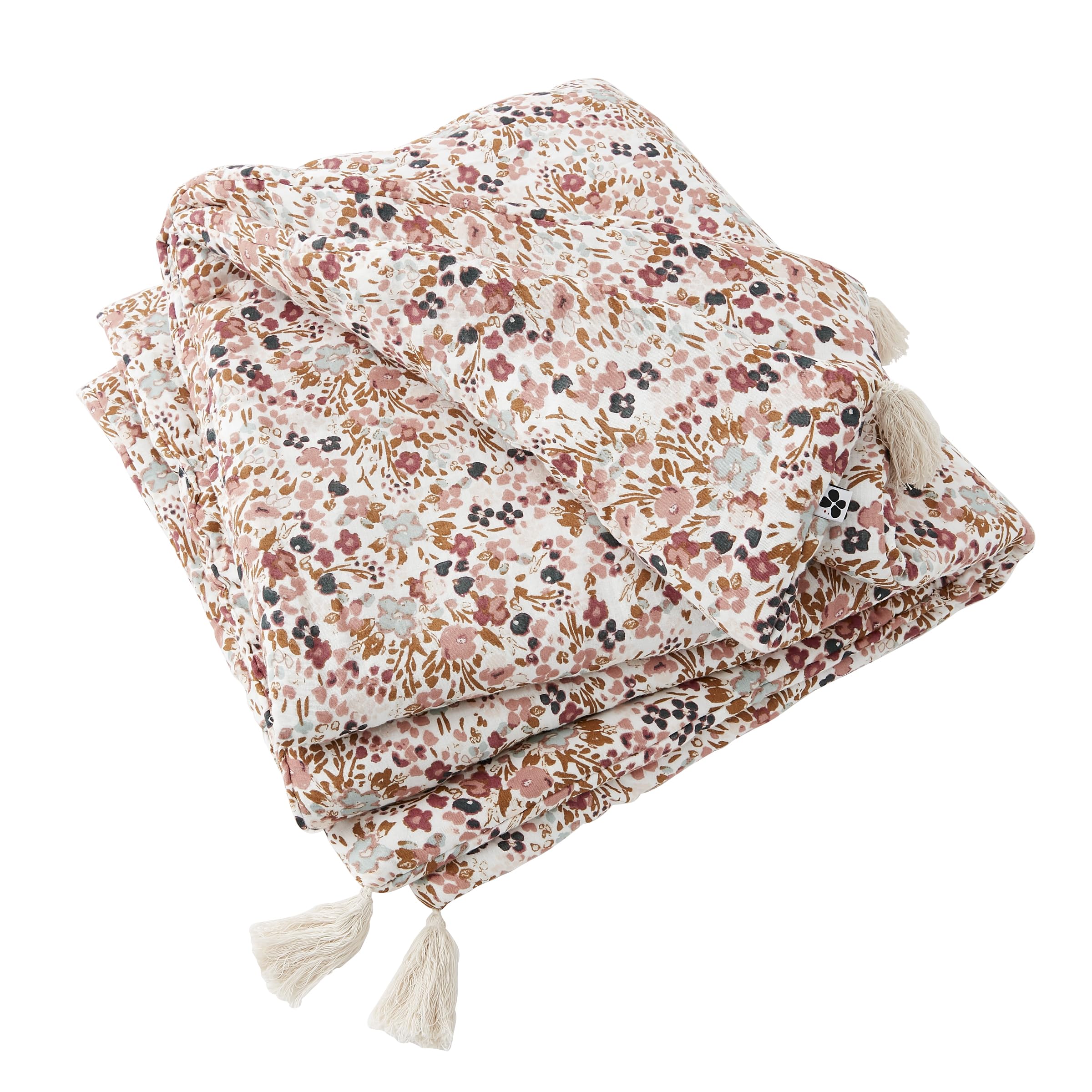Edredon Dessus de lit Capucine - Chemin de lit 90x200cm en 100% Double Gaze de Coton (125 GR/m²) [ Couvertures et Plaids ] (Beige Pampa)
