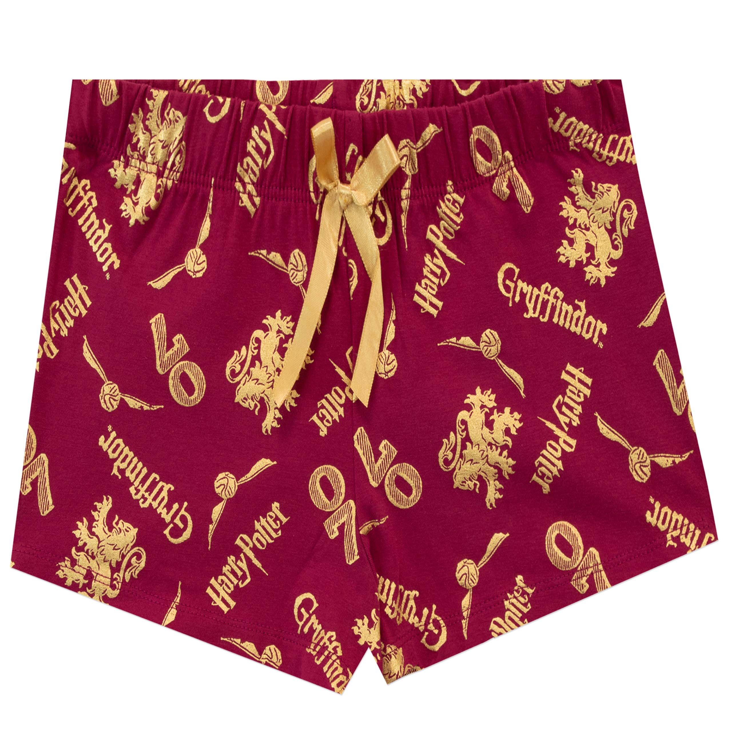 Harry Potter Dziewczęca krótka piżama Gryffindor