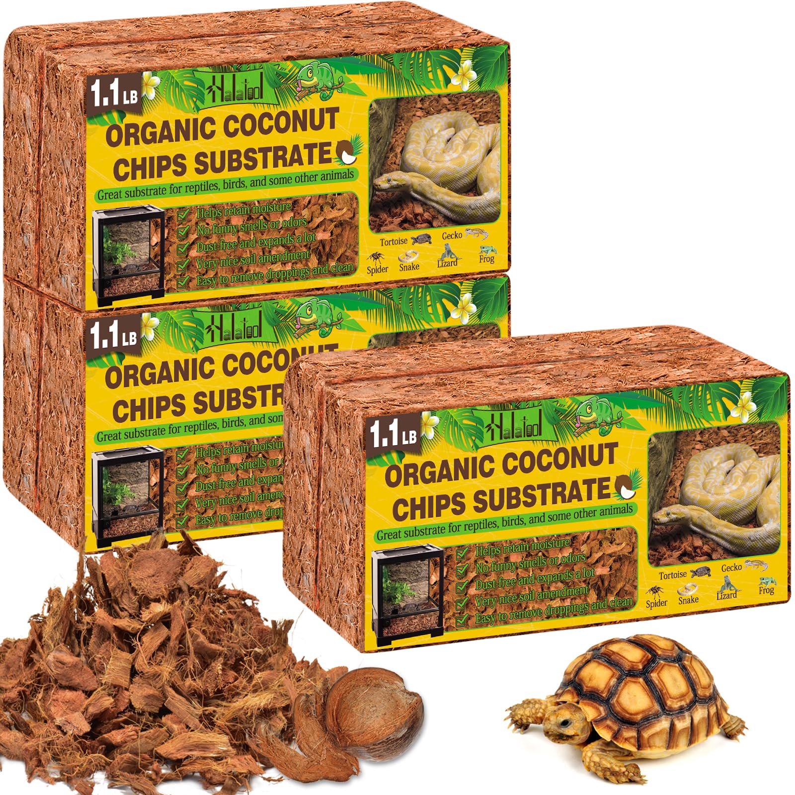 Snapklik.com : 6Pack Compressed Coconut Chips Brick Natural Coconut ...