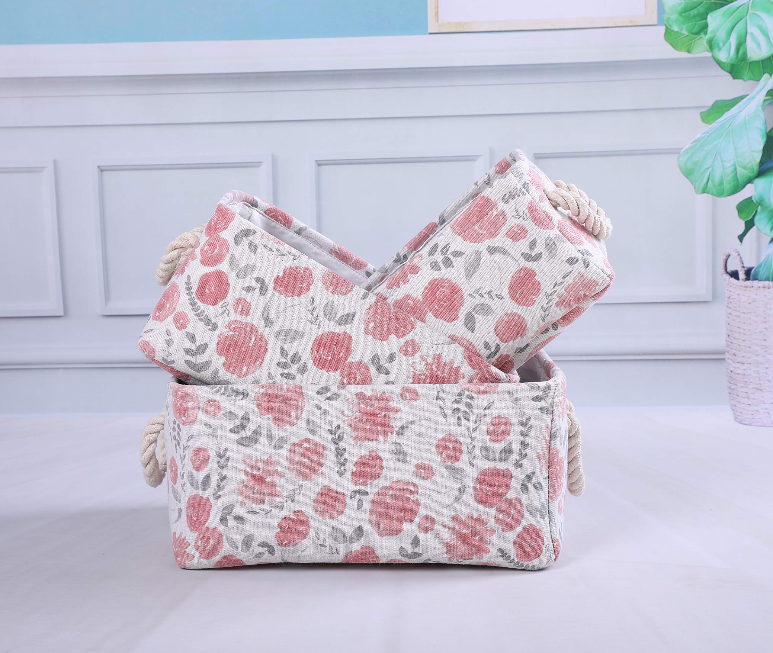 Cesta grande para almacenaje impermeable, cesta organizadora ligera para usar como cesto de la ropa, cubos para juguetes, cestas de regalo, para la ropa sucia, para dormitorio de estudiantes, dormitorio de los niños, cuarto de baño 6