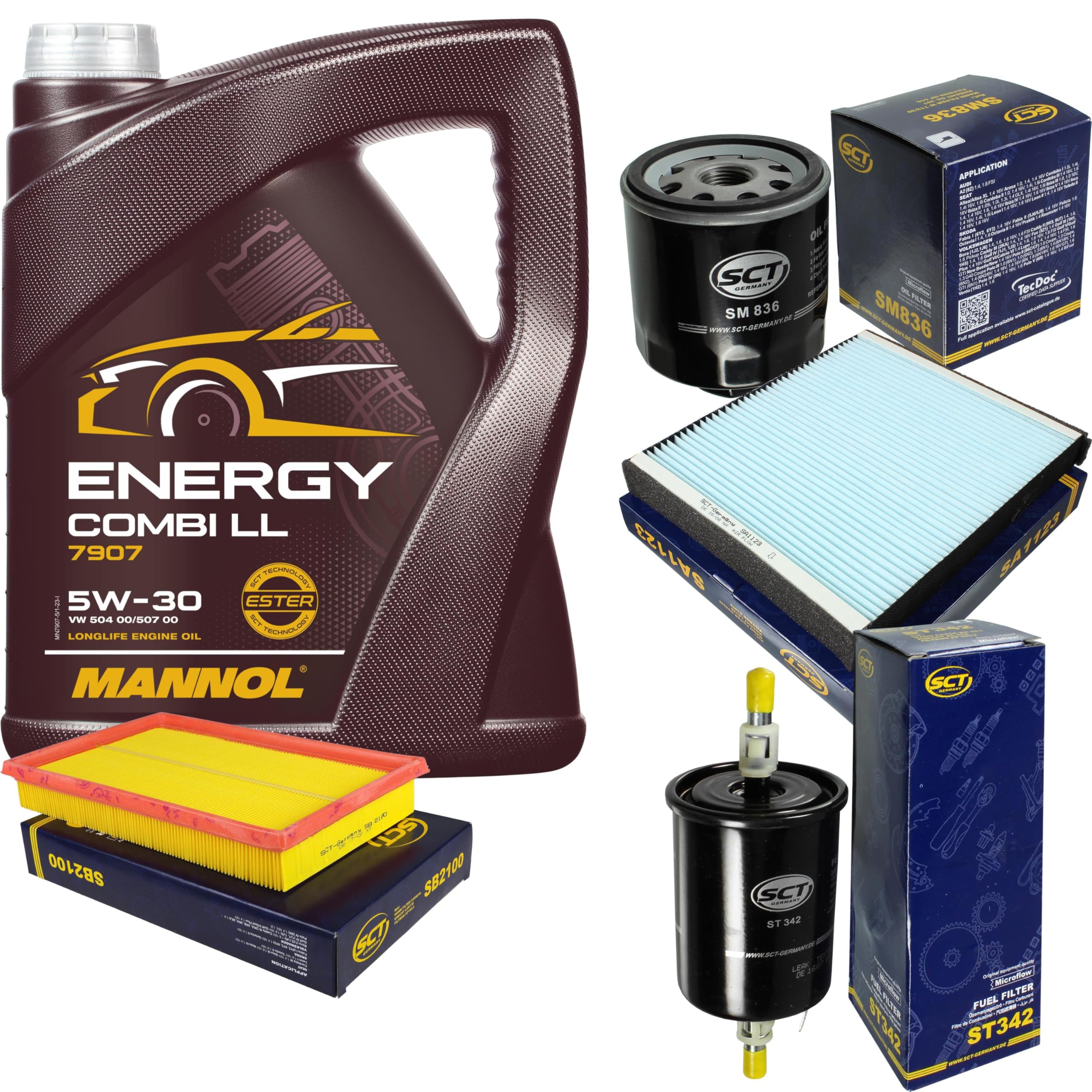 MANNOL Energy Combi LL 5W-30 olio motore + filtro SCT Kit 10148192