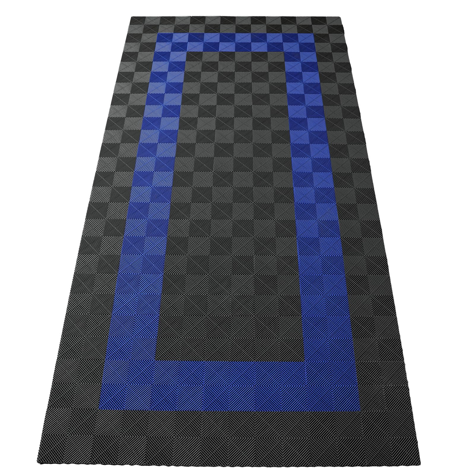 Performance Bodenfliesen Garagenboden Floor 2,8mx5,6m Grau Blau Set3