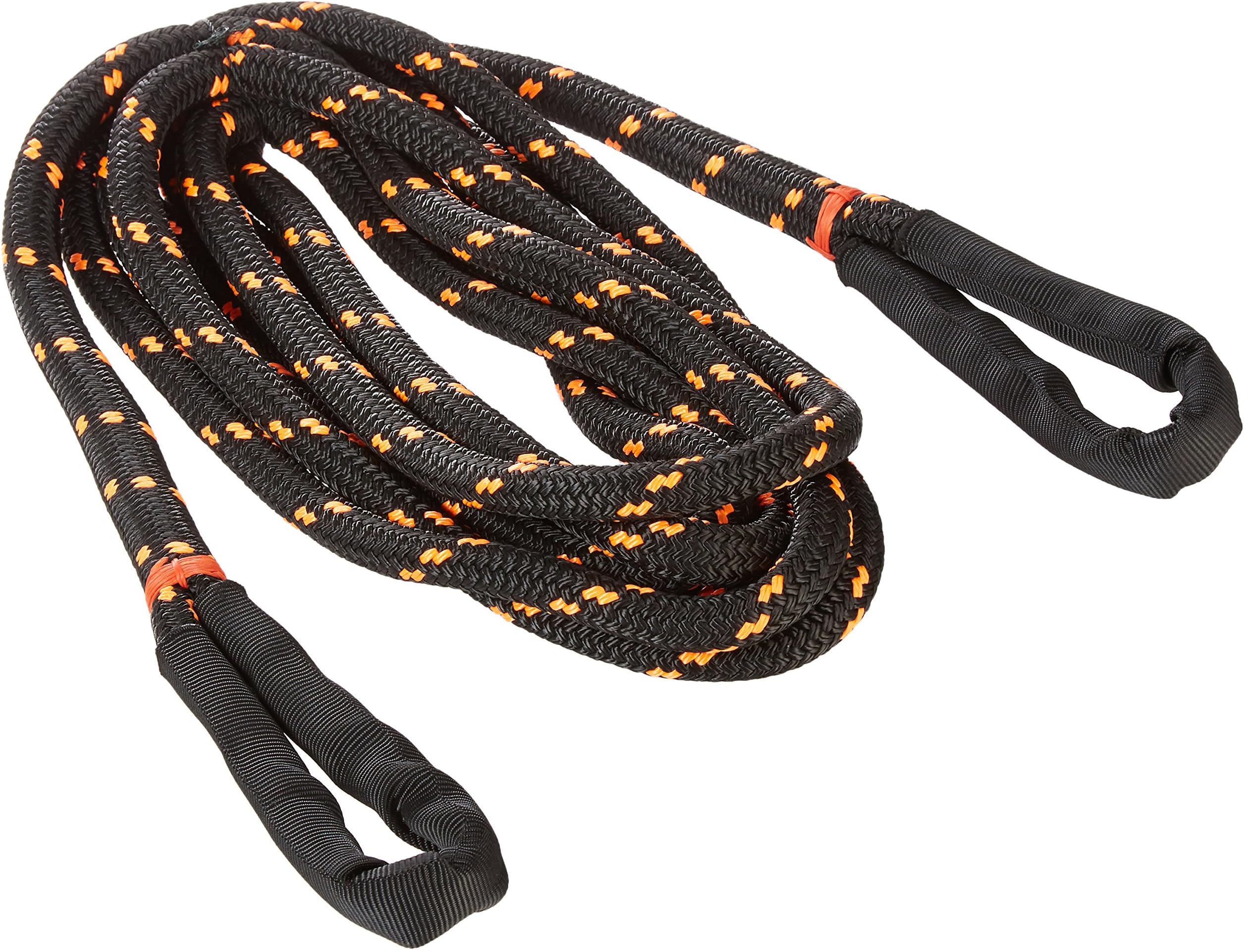 100430 Nylon Kinetic Recovery Rope, 30' Length x 3/4" Width, Black
