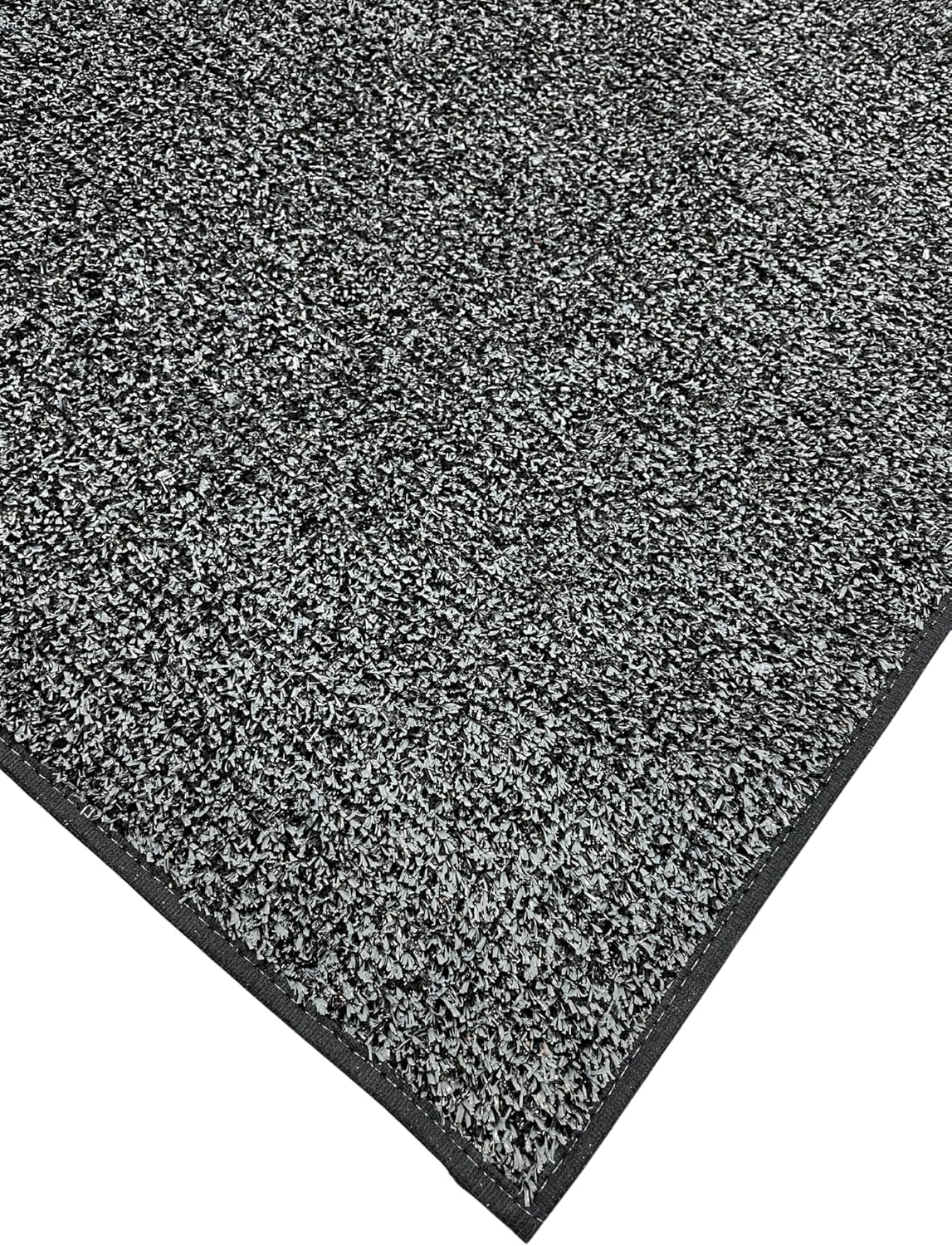 KOECKRITZ Outdoor Artificial Grass Turf Area Rugs | Fake Floor Grass Carpet for Garage, Work Space, Patio, Deck, Pool Area | Non Slip Door Mat for Home and Commercial Use - 6' x 6' Granite