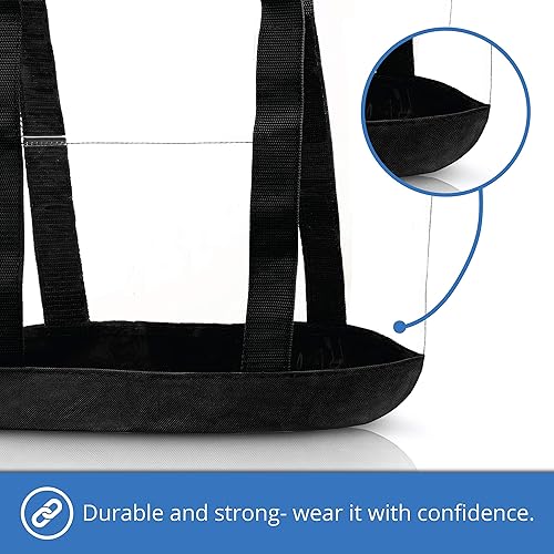 Miniatura 4 de Bolsas transparentes para el trabajo la playa el estadio la seguridad aprobadas con cierre de cremallera