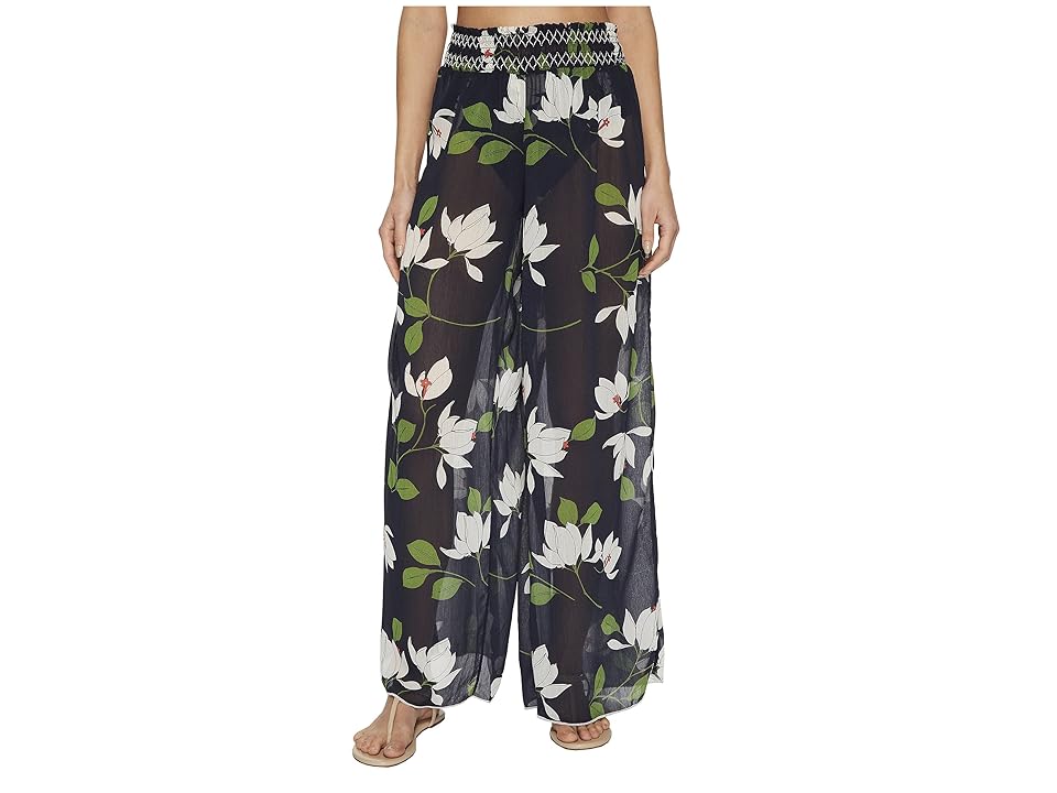 

Robin Piccone Elisa Sheer Wide Leg Pant Cover-Up (Midnight Multi) Women's Swimwear