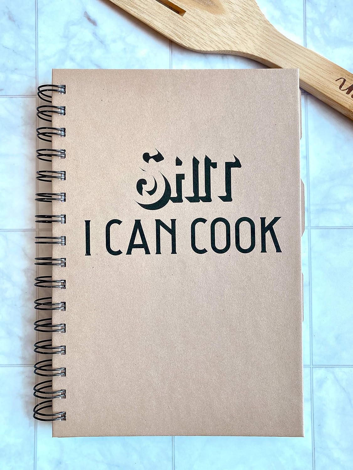 SHIT I CAN COOK - Recipe Journal - Kraft Hardcover Spiral Bound with divider tabs and index