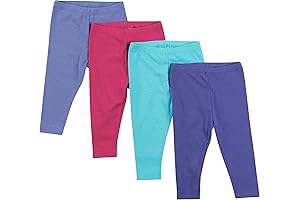3-Pack Unisex Hanes Baby Leggings in Vibrant Colors