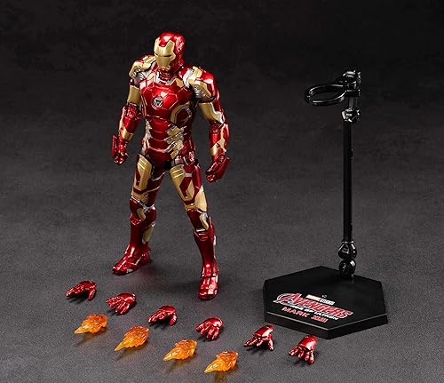 Miniatura 9 de ZD Toys Marvel Studios Serie 10 aniversario The Infinity Saga Iron Man MK43 Mark 43 7 pulgadas figura de acción (Iron MK43)