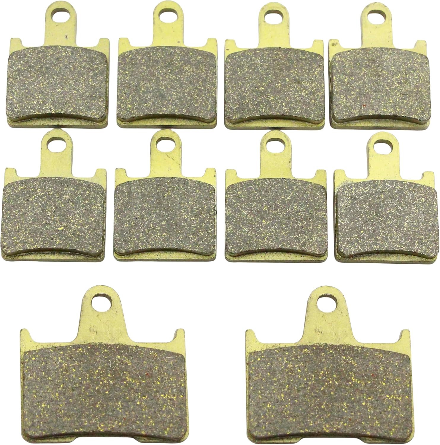 Front Rear Brake Pads Brakes for Kawasaki ZZR 1400 Ninja ZX14 ZX1400 2006-2018 - Concours 14 ZG1400 GTR 1400 ABS 2008-2016 - ZX14R 2013-2016 FA417F FA254R MC0148