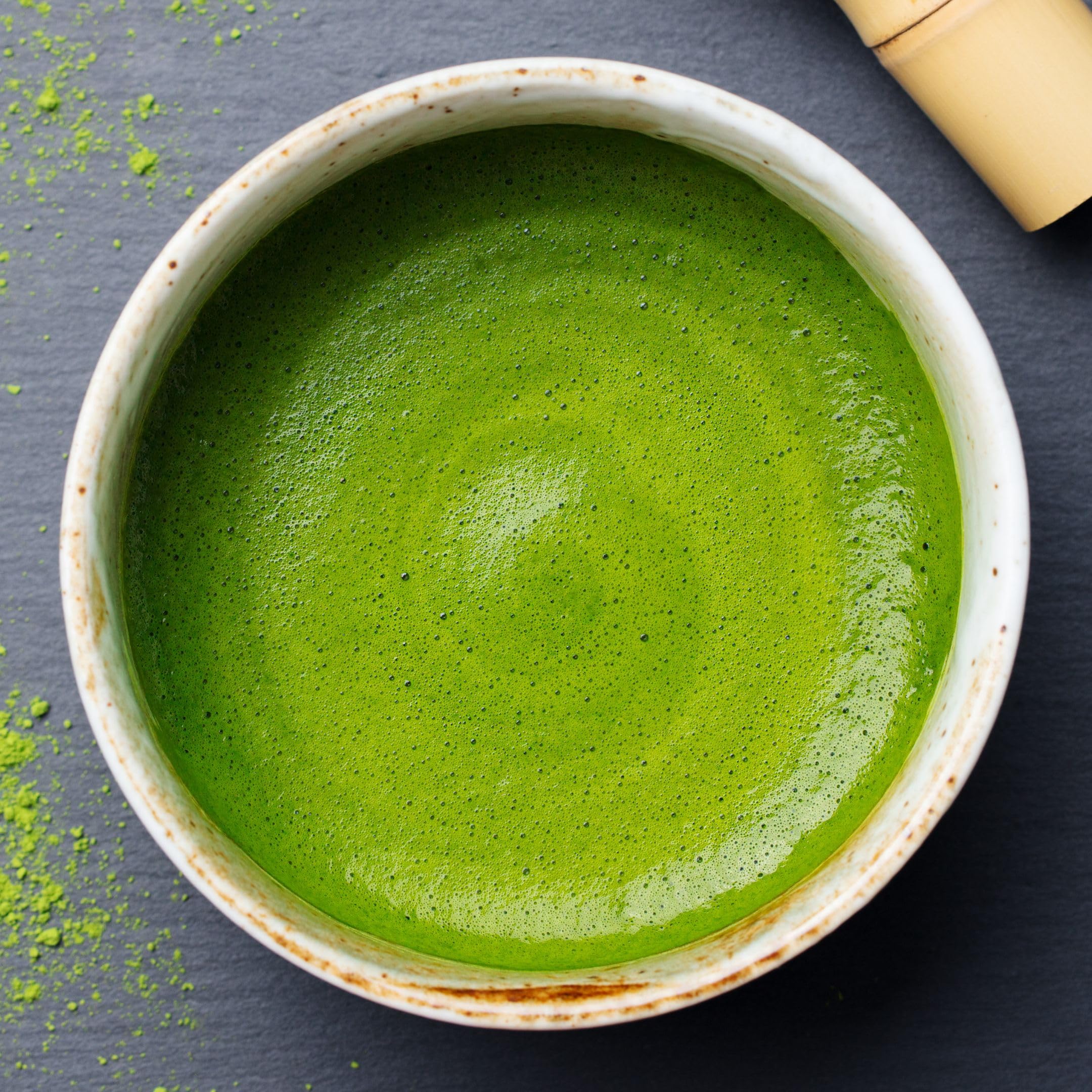 Biomatea Takumi Japanischer Matcha Tee Pulver | 500g Vorratspack | Leuchtend Grün, cremig, ohne Bitterkeit, Umami | Tencha Grüner Tee Pulver | ohne Zucker, Vegan