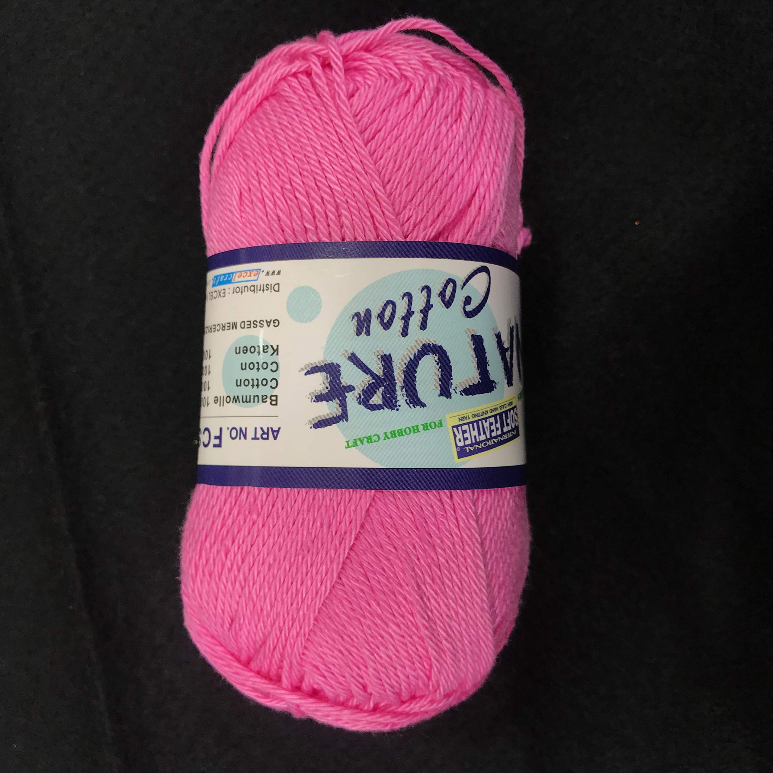 Soft-Feather InternationalNature Cotton Pink (No. 535) Hand Knitting Yarn