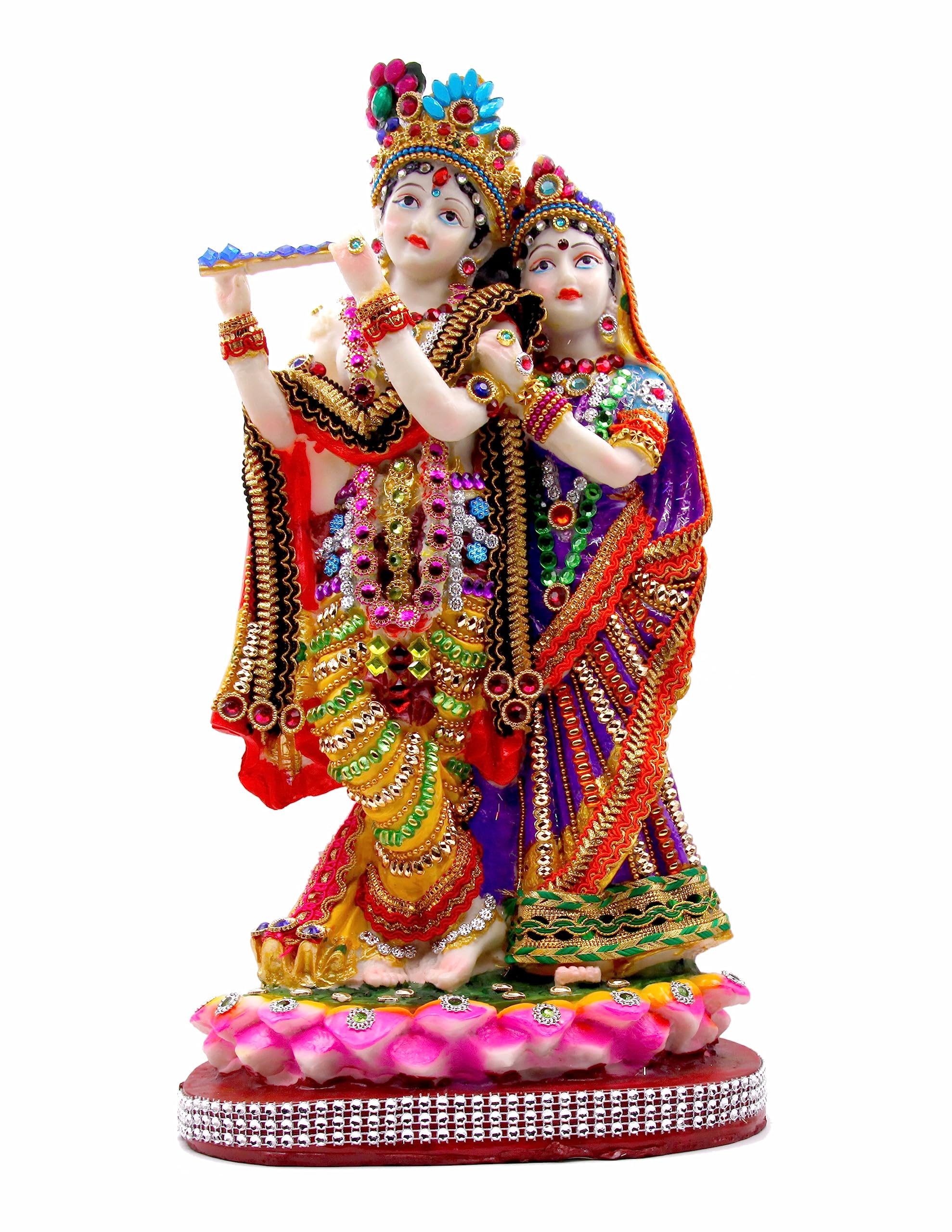 Murtiyard | Radha Krishna Murti | Radha Krishna Idol | Radhey Shyam Statue | Statue for Home & Office (39CM)