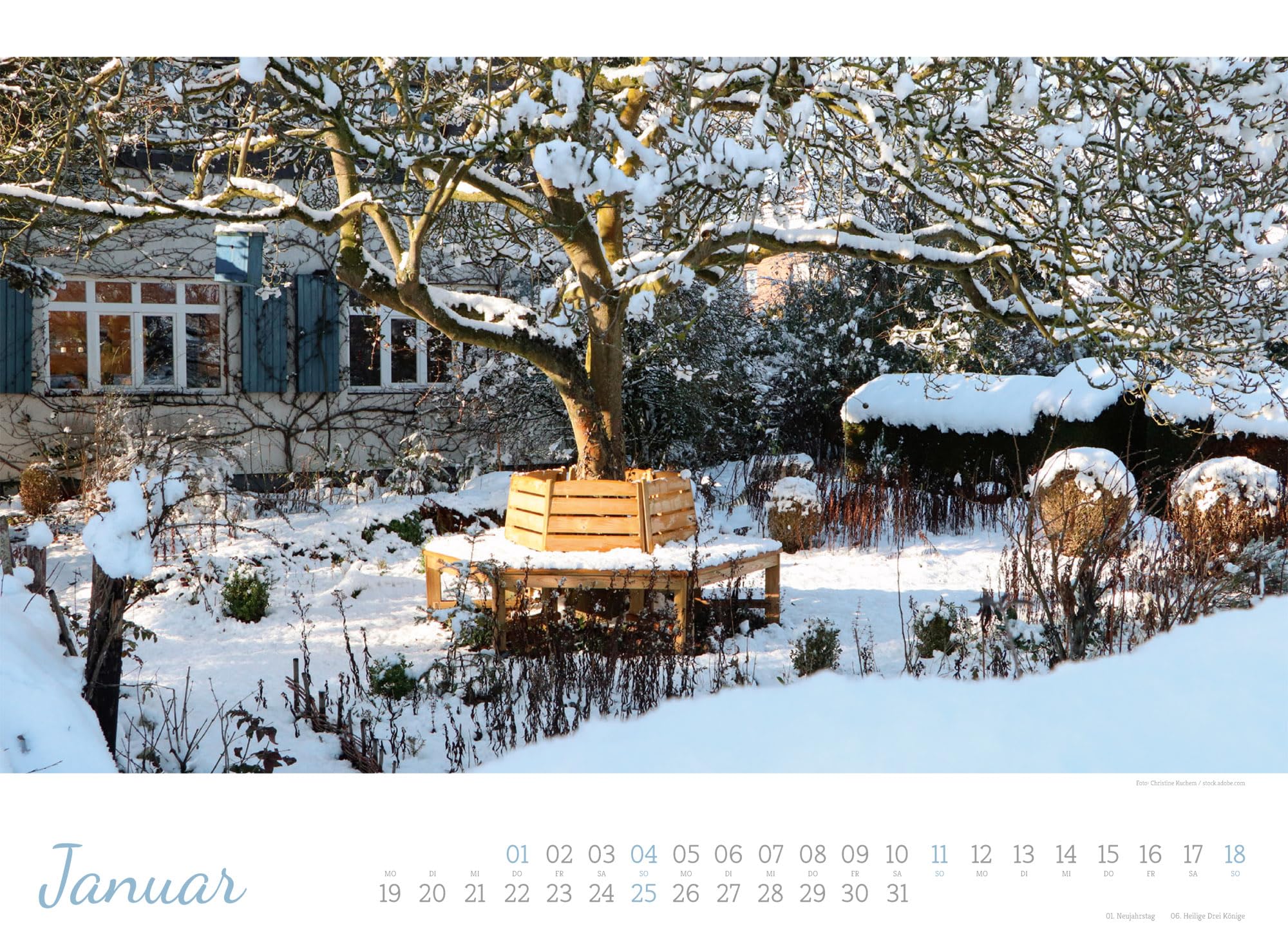 Zauberhafte Landgärten Kalender 2026 | Stimmungsvoller Garten-Kalender im Querformat (45x33 cm) | Für Hobby-Gärtner:innen und Blumen-Fans