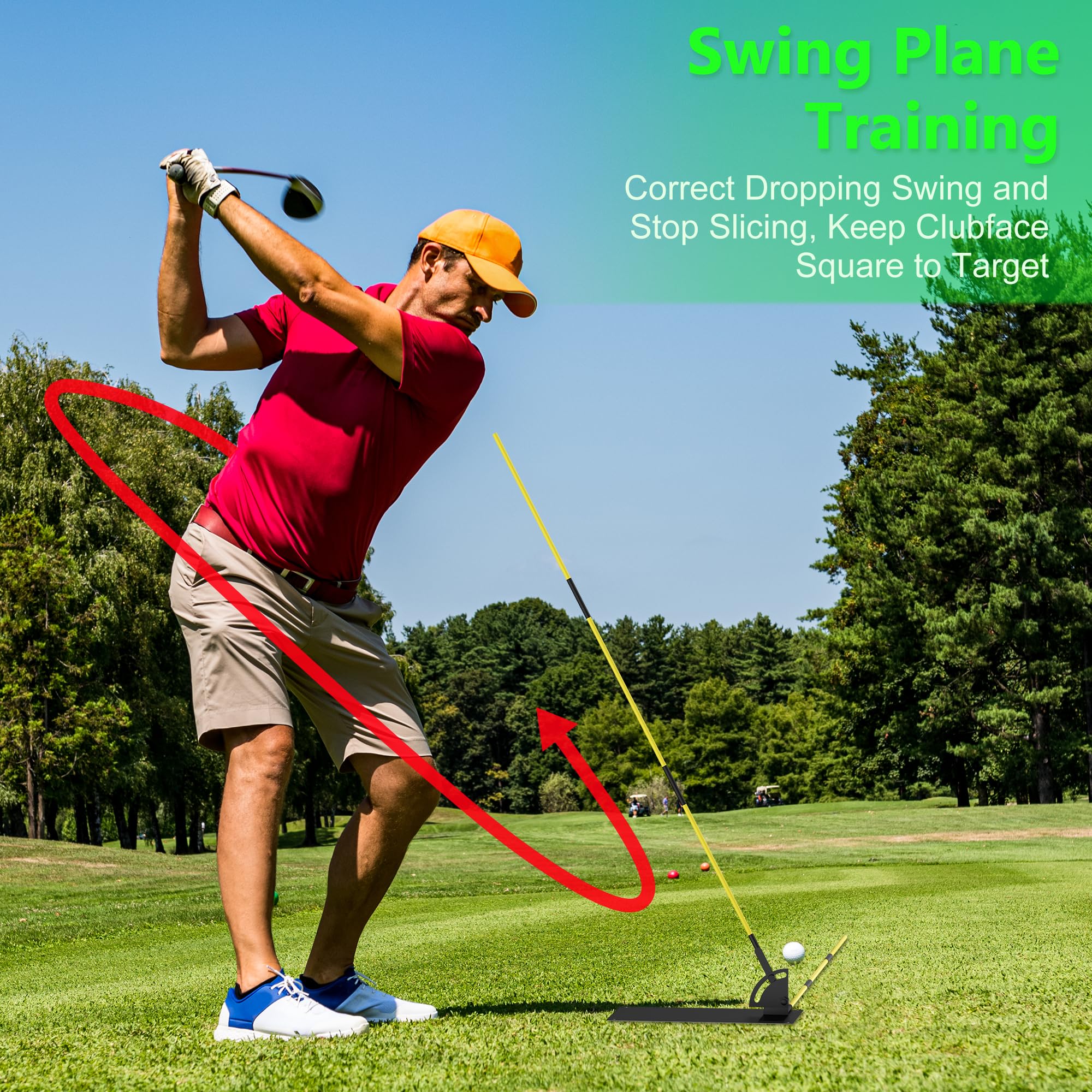 Golf Ausrichtungsstab Halter - Schaukel Trainer Für Golf Training Zuhause