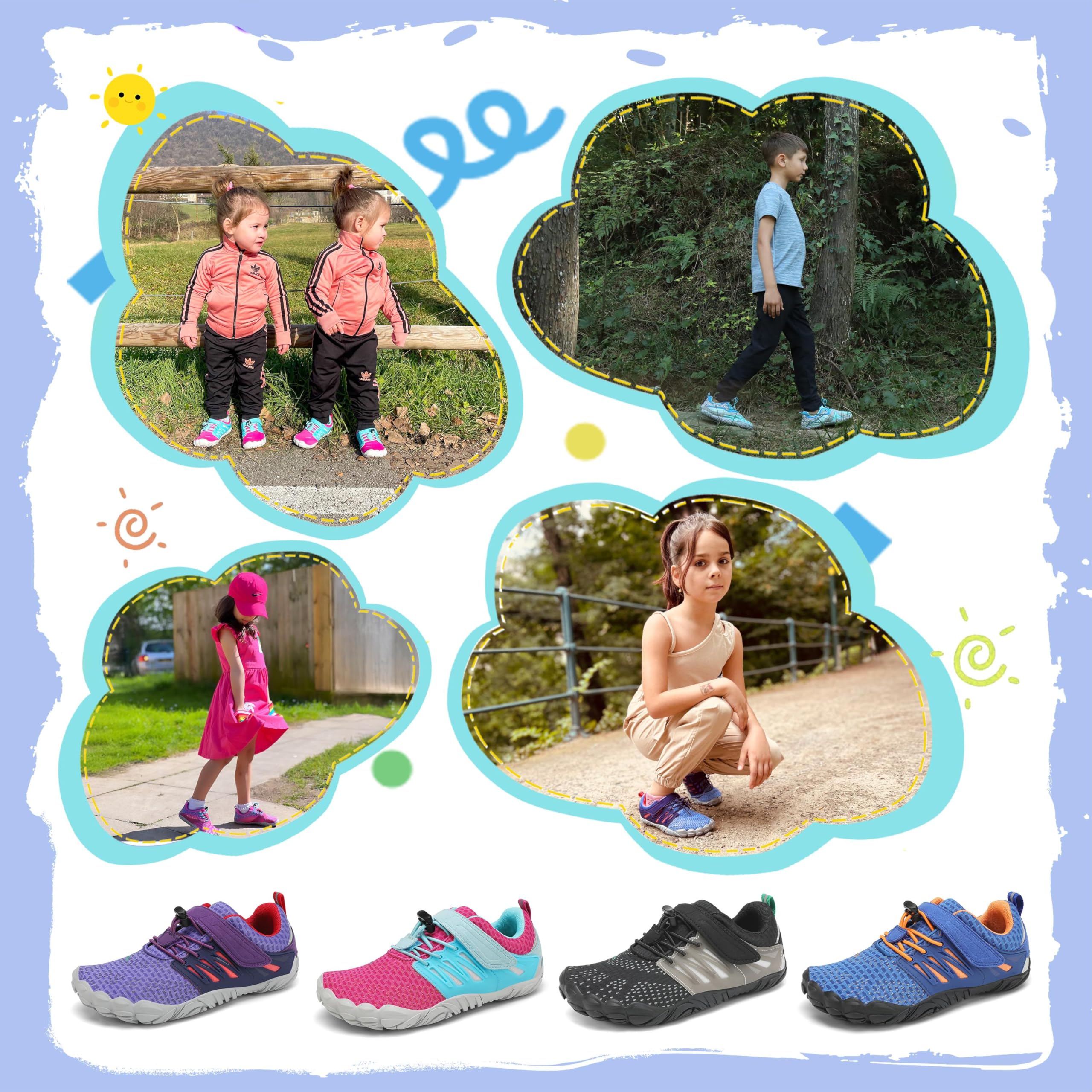SAGUARO Niños Niña Zapatos de Agua Antideslizante Escarpines Secado Rápido 24-36 EU — view 7