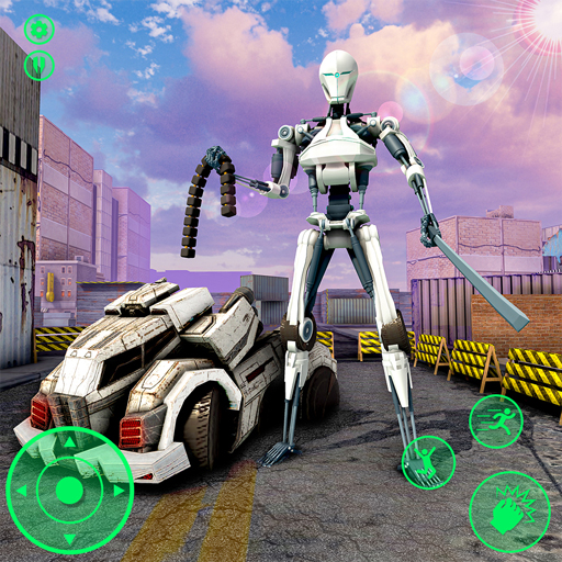 Mech War Robots Battle Transformation US Police Robot Car Transform