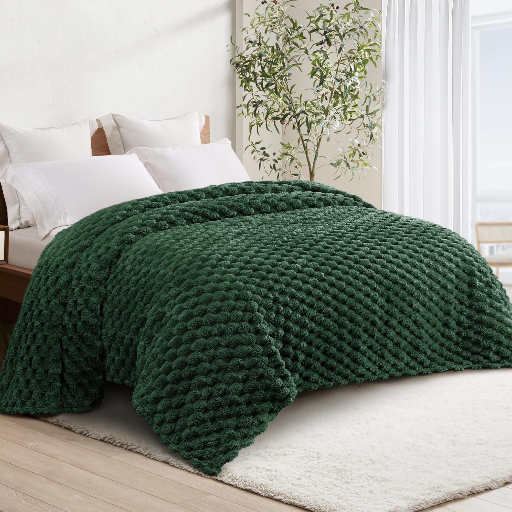 Whale Flotilla Queen Size Blanket for Bed with Expanded 3D-Jacquard Pattern - Image 4