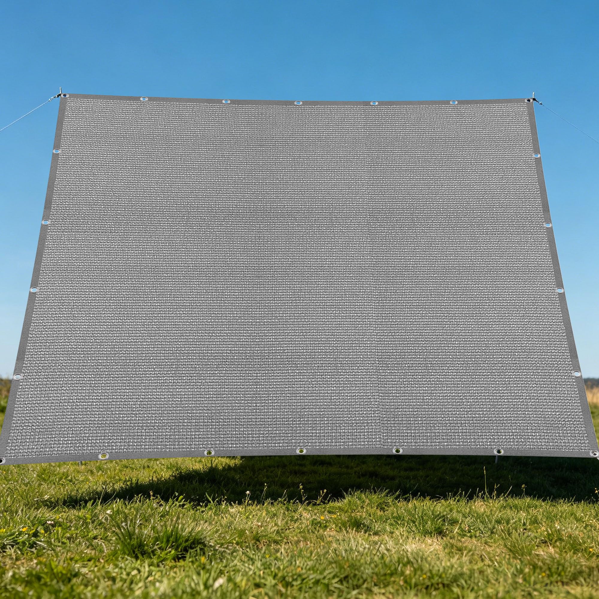 Toile d'ombrage de serres grise contre le vent et la forte chaleur
