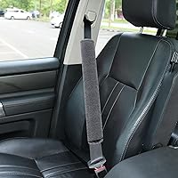 Vista 35 de Amooca Funda universal para cinturón de seguridad de piel sintética suave para automóvil, camión, SUV, avión, almohadilla para cinturón de seguridad