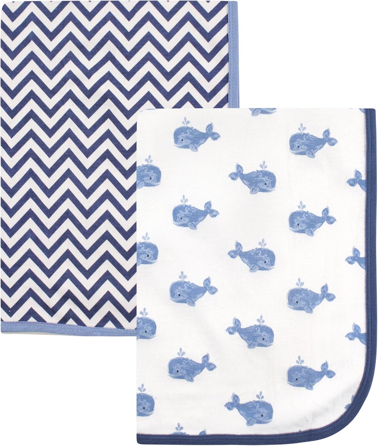 Hudson Baby Unisex Baby Cotton Swaddle Blankets, Whale, One Size Hudson Baby Unisex Baby Cotton Swaddle Blankets, Whale, One Size