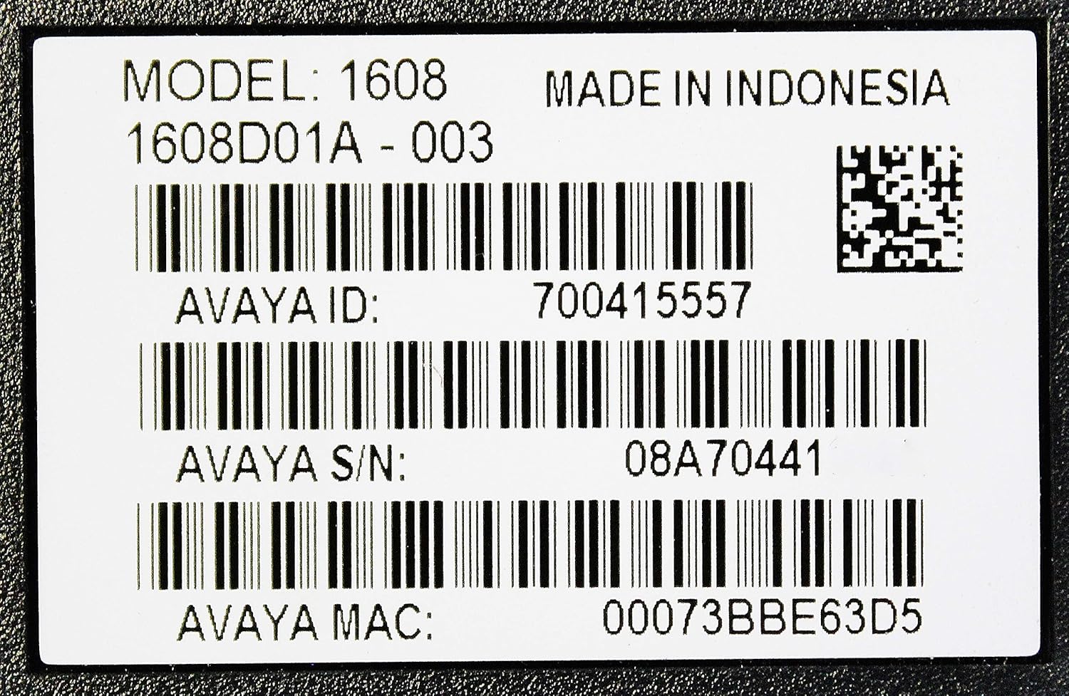 Avaya 1608 IP Telephone (700415557) (Renewed) (Power Supply Not Included)