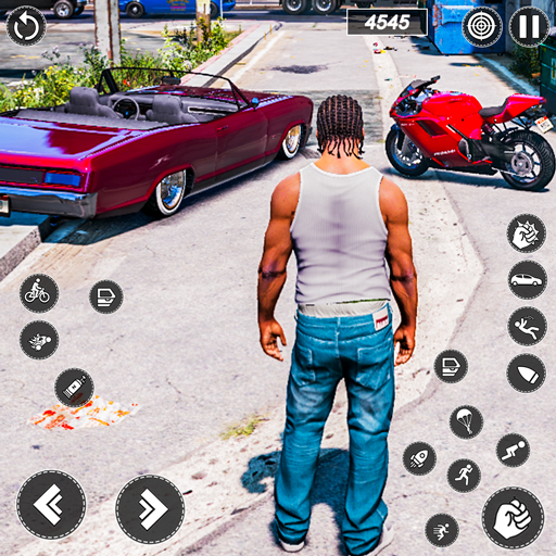 echter urbaner Gangstersimulator Straßenkampf & Cop-Verfolgungsjagd 3d