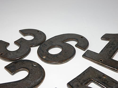 Miniatura 6 de Stoneware House Numbers, House Tiles, Ceramic house Address Numbers