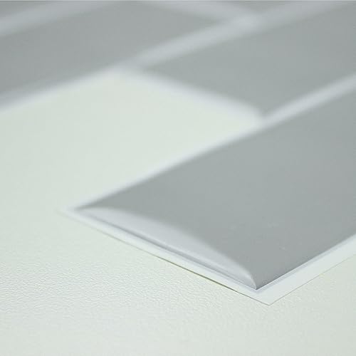 Miniatura 7 de RoomMates Azulejos adhesivos color perla, en forma de hexágono, losetas en muro que se pelan y se pegan