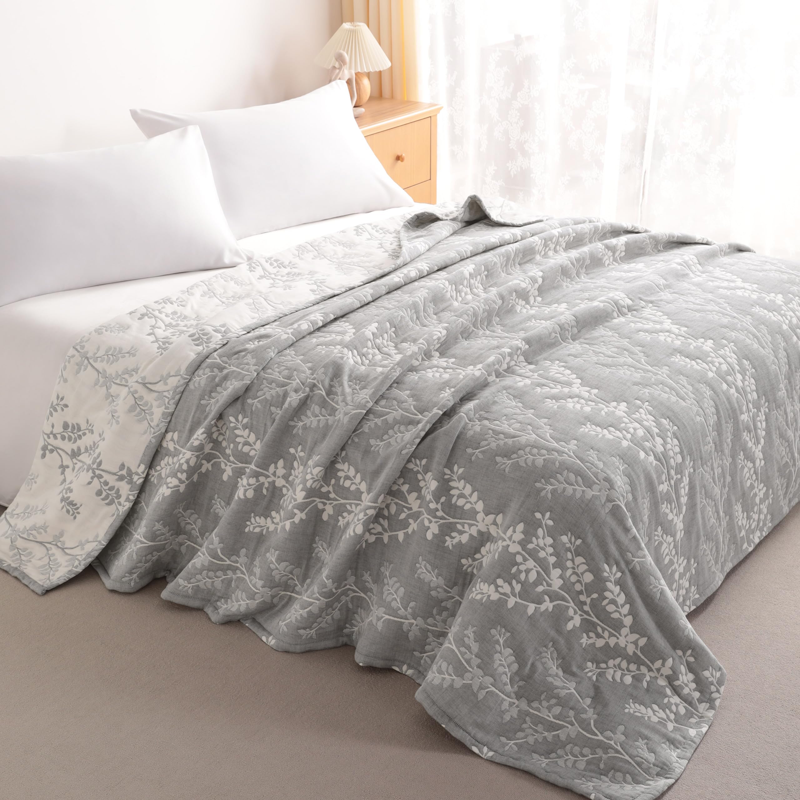 NTBAY Muslin Quilt King