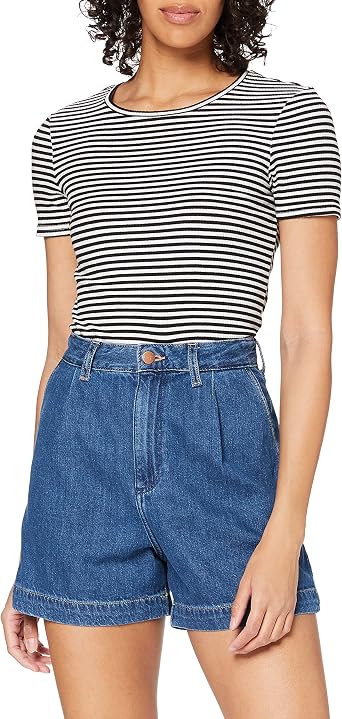 Wrangler Women's Mom Chino Short Denim 